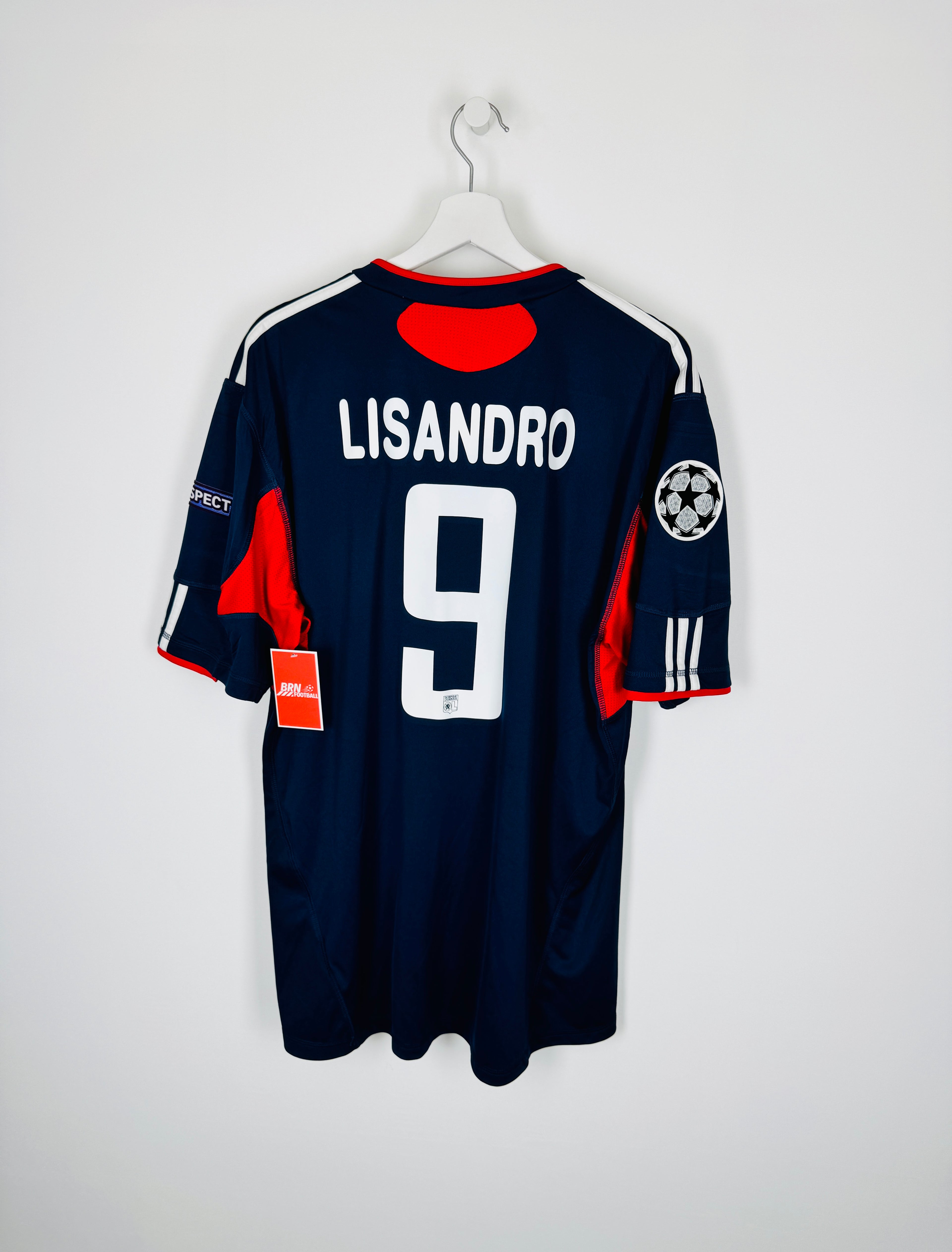 OLYMPIQUE LYONNAIS 2010/2011 THIRD FOOTBALL JERSEY - LISANDRO #9 (XL)