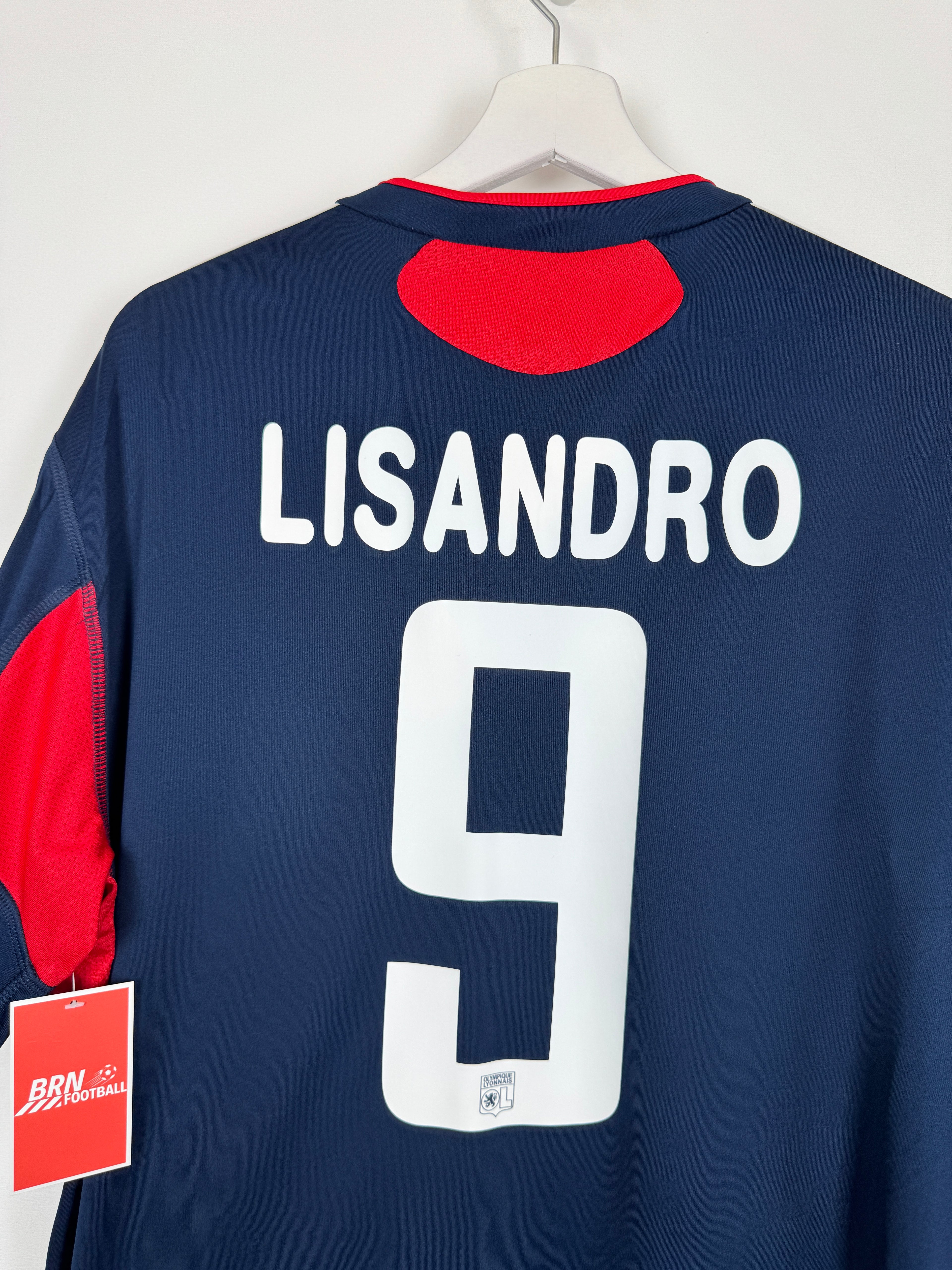 OLYMPIQUE LYONNAIS 2010/2011 THIRD FOOTBALL JERSEY - LISANDRO #9 (XL)