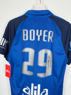 CAMISETA DE FÚTBOL BOURG EN BRESSE USADA EN PARTIDO - CAMISETA BOYER #29 FIRMADA (L)