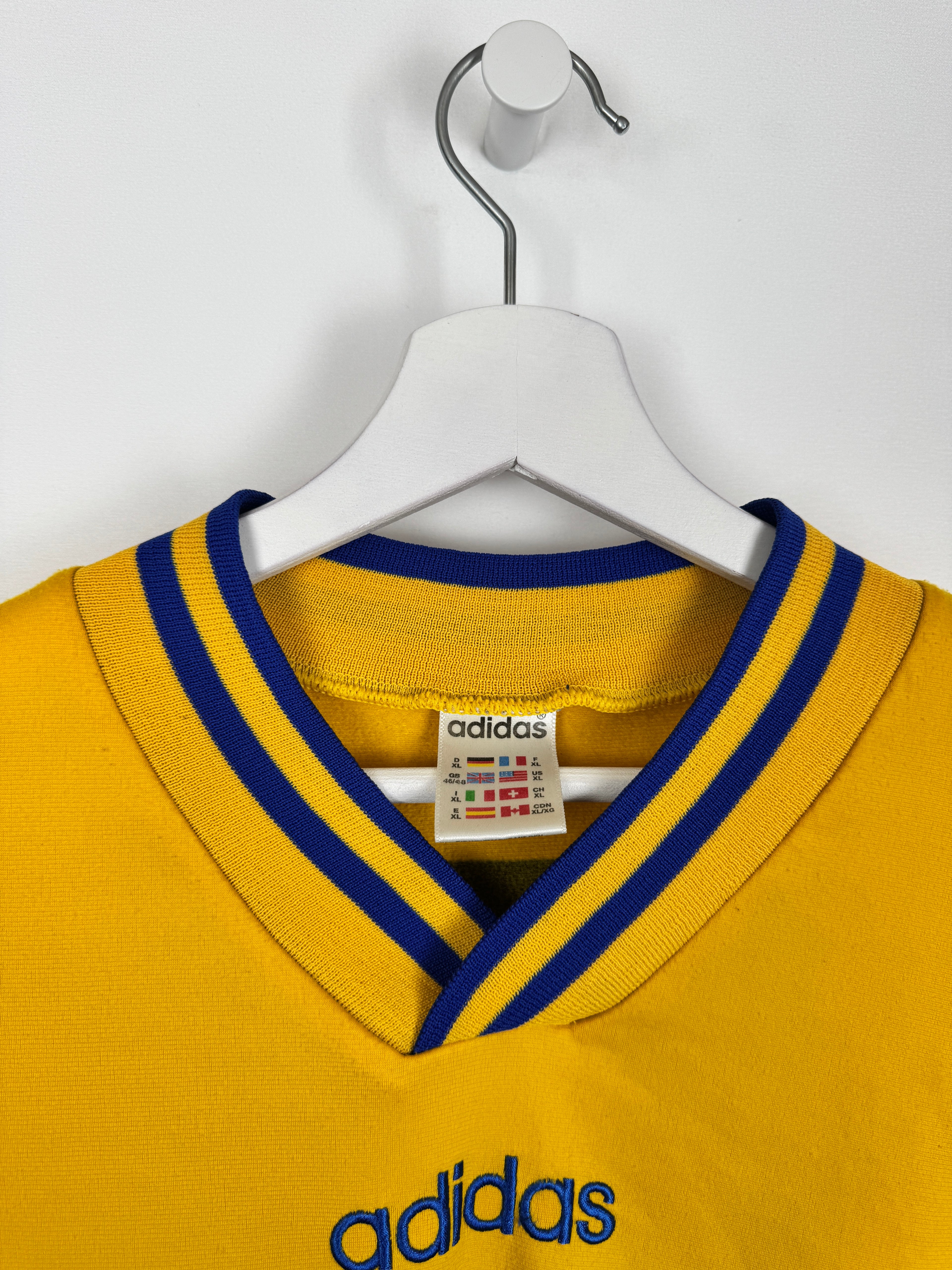TOULON SCT 1995/1996 HOME MATCH WORN FOOTBALL SHIRT LONG SLEEVE (XL)