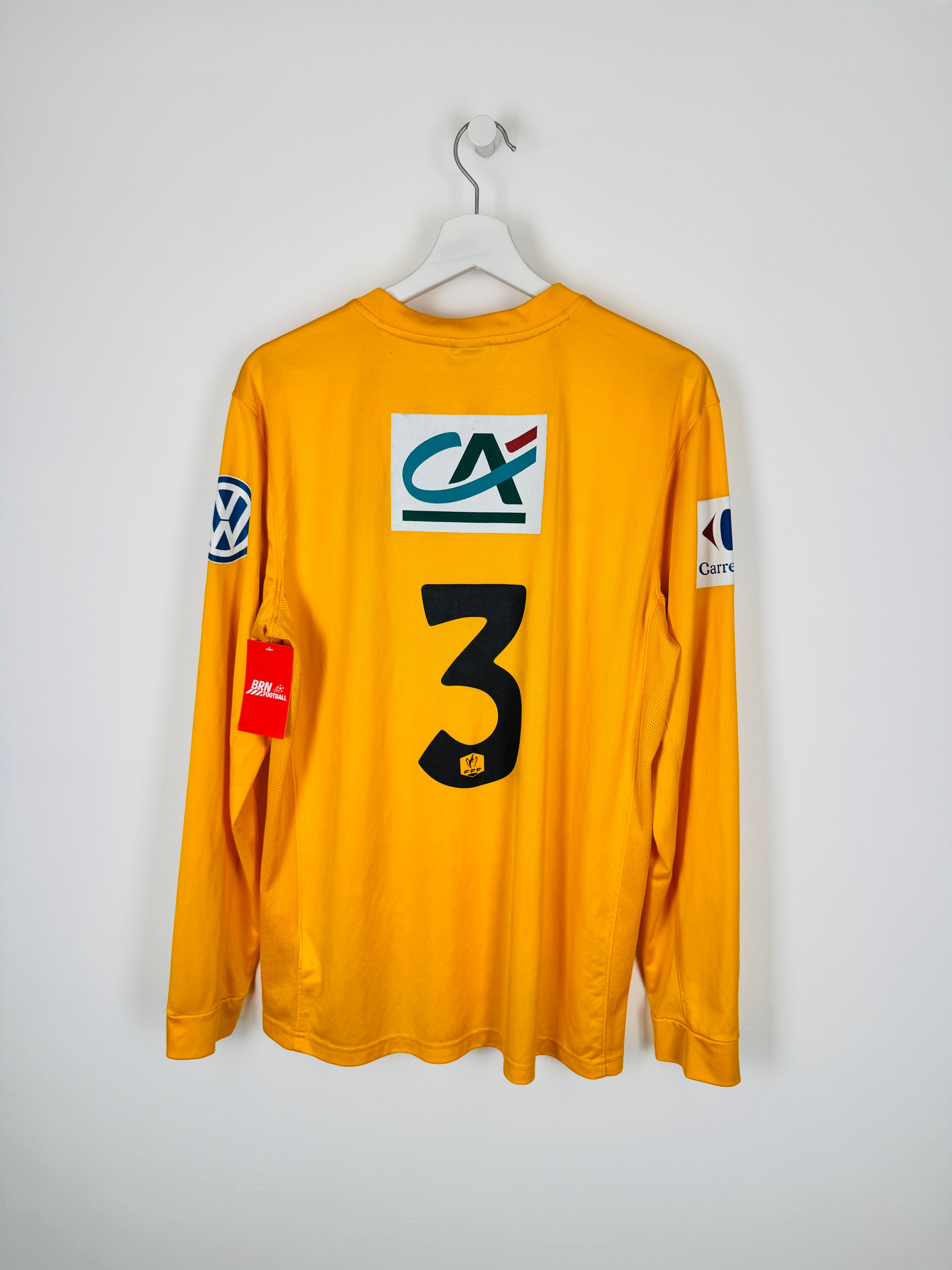 FRENCH CUP MATCH WORN FOOTBALL SHIRT NUMBER 3 (L)