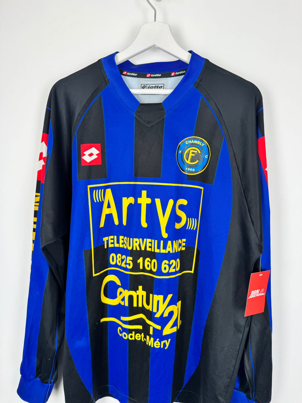 CHAMBLY FOOTBALL MATCH WORN SHIRT LONG SLEEVES NUMBER 2 (XL)