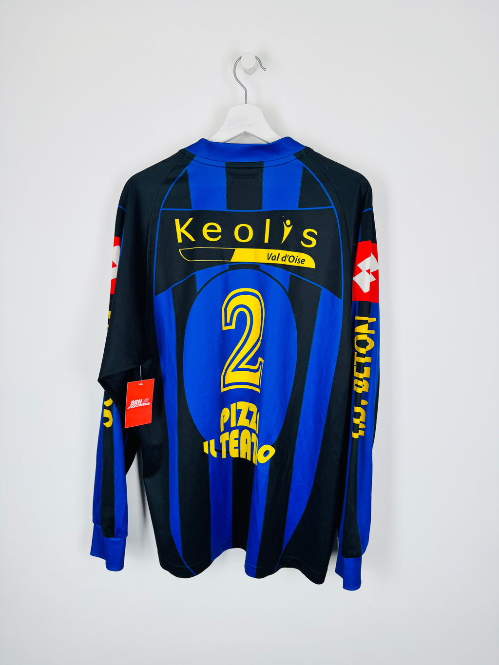 CHAMBLY FOOTBALL MATCH WORN SHIRT LONG SLEEVES NUMBER 2 (XL)