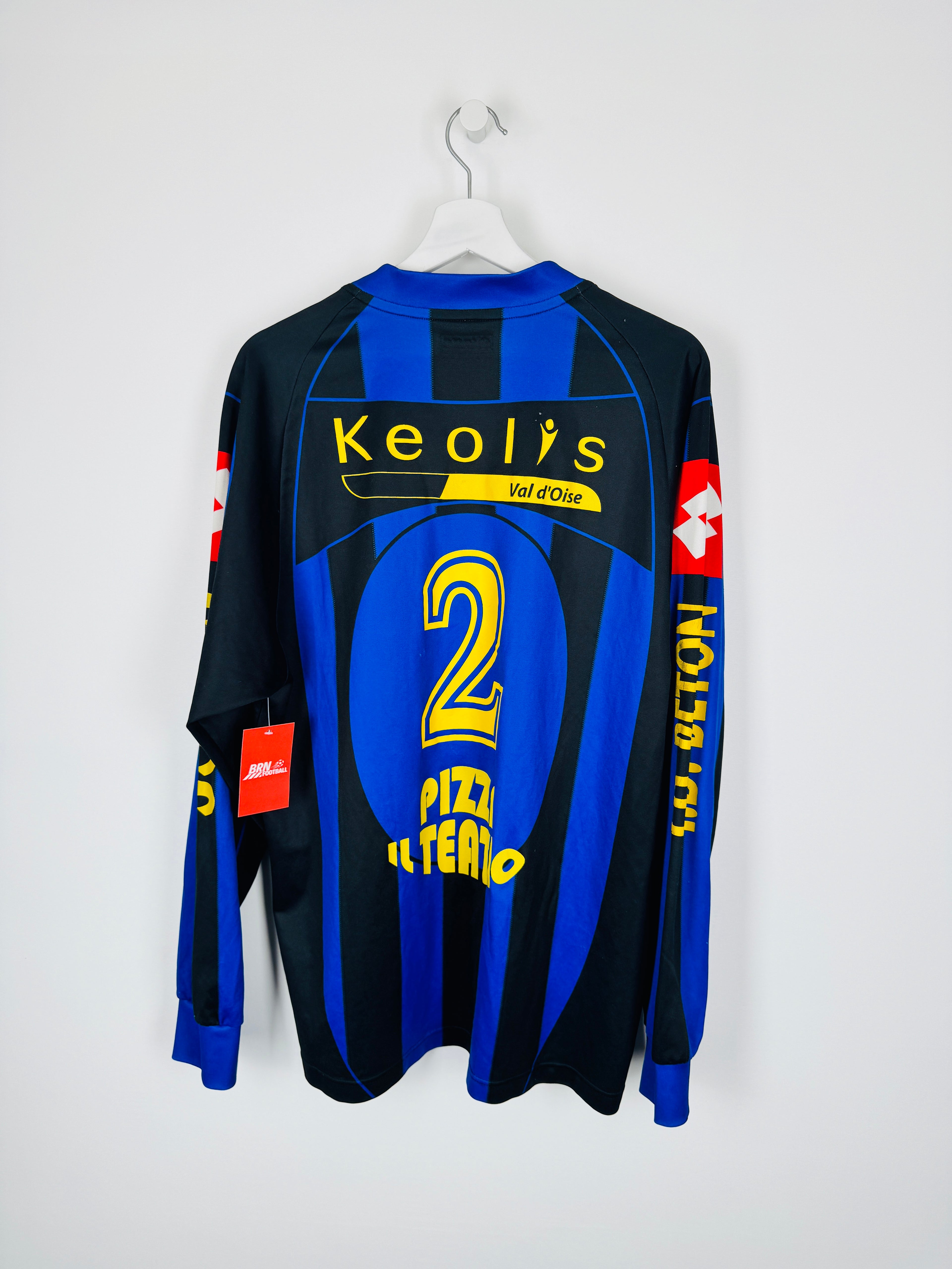 CHAMBLY FOOTBALL MATCH WORN SHIRT LONG SLEEVES NUMBER 2 (XL)