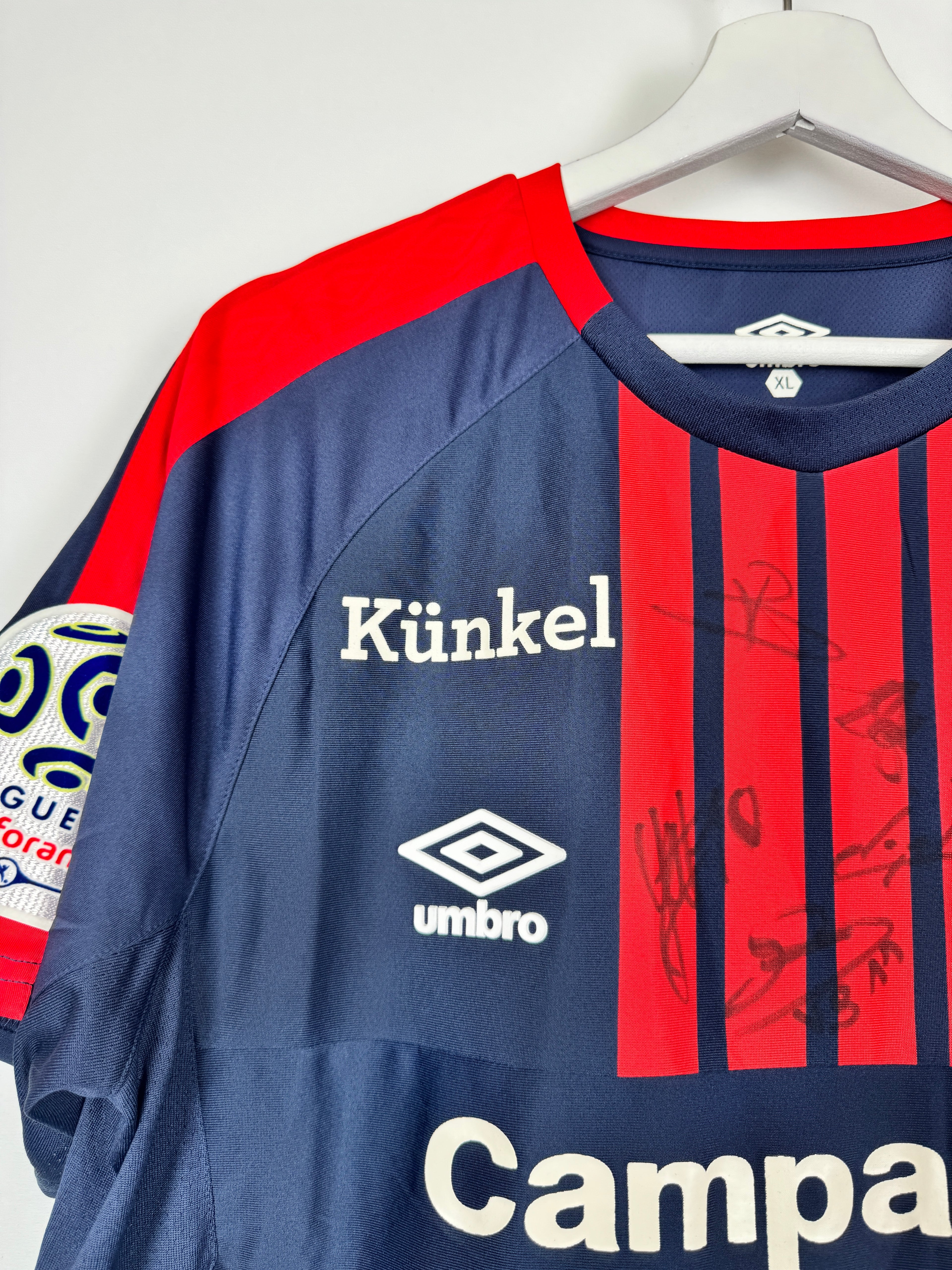 CAEN FOOTBALL JERSEY 2017/2018 HOME SIGNED (XL)