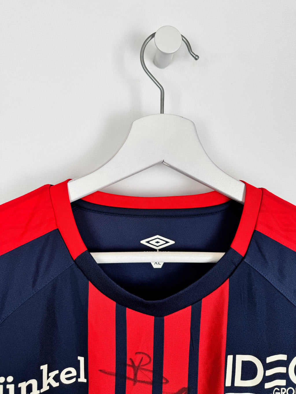 CAEN FOOTBALL JERSEY 2017/2018 HOME SIGNED (XL)