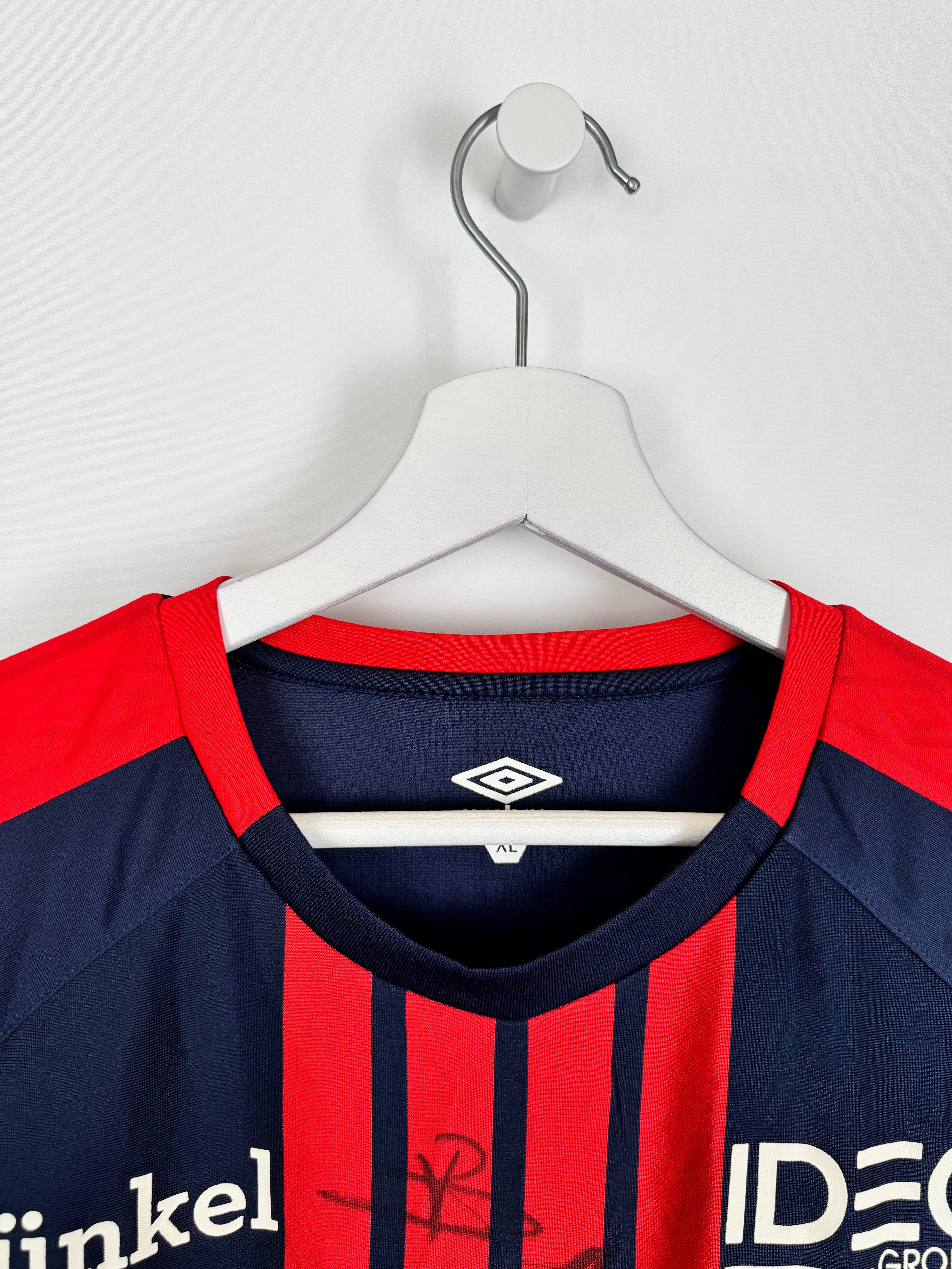 CAEN FOOTBALL JERSEY 2017/2018 HOME SIGNED (XL)