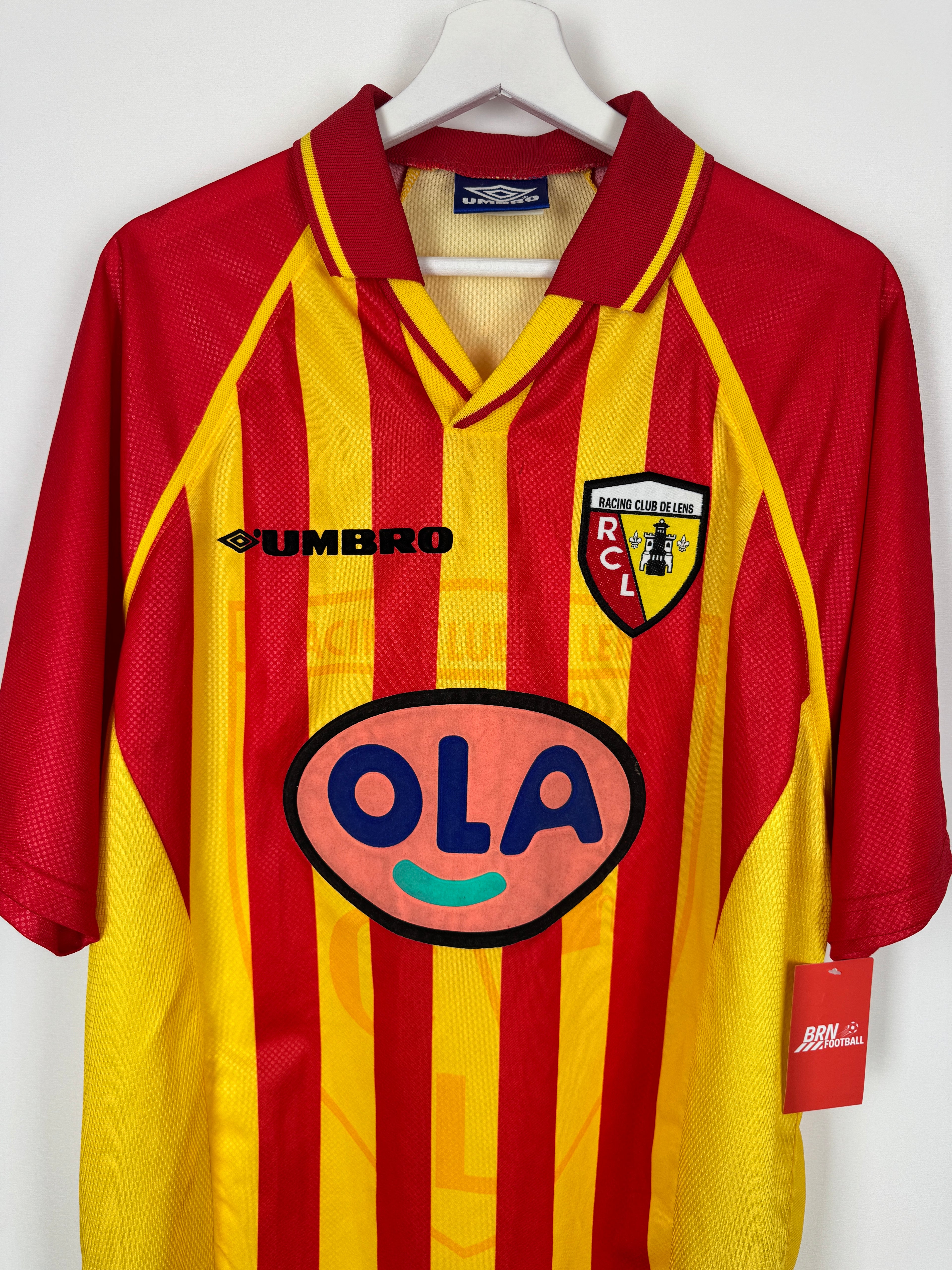 FOOTBALL SHIRT LENS 1998/1999 HOME (XL)