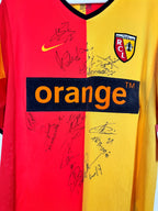 SIGNED LENS 2001/2002 HOME FOOTBALL JERSEY (S)