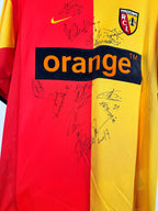 SIGNED LENS 2001/2002 HOME FOOTBALL JERSEY (S)
