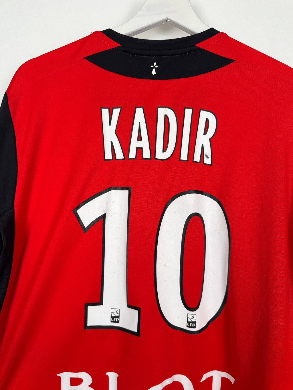 STADE RENNAIS FOOTBALL SHIRT 2013/2014 HOME MATCH WORN SHIRT - KADIR #10 (XL)