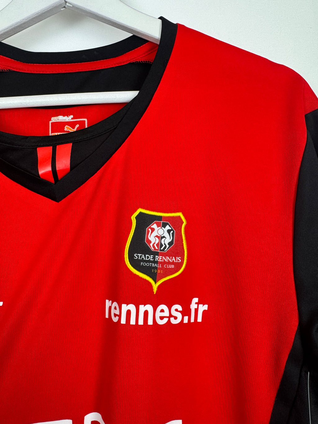 STADE RENNAIS FOOTBALL SHIRT 2013/2014 HOME MATCH WORN SHIRT - KADIR #10 (XL)