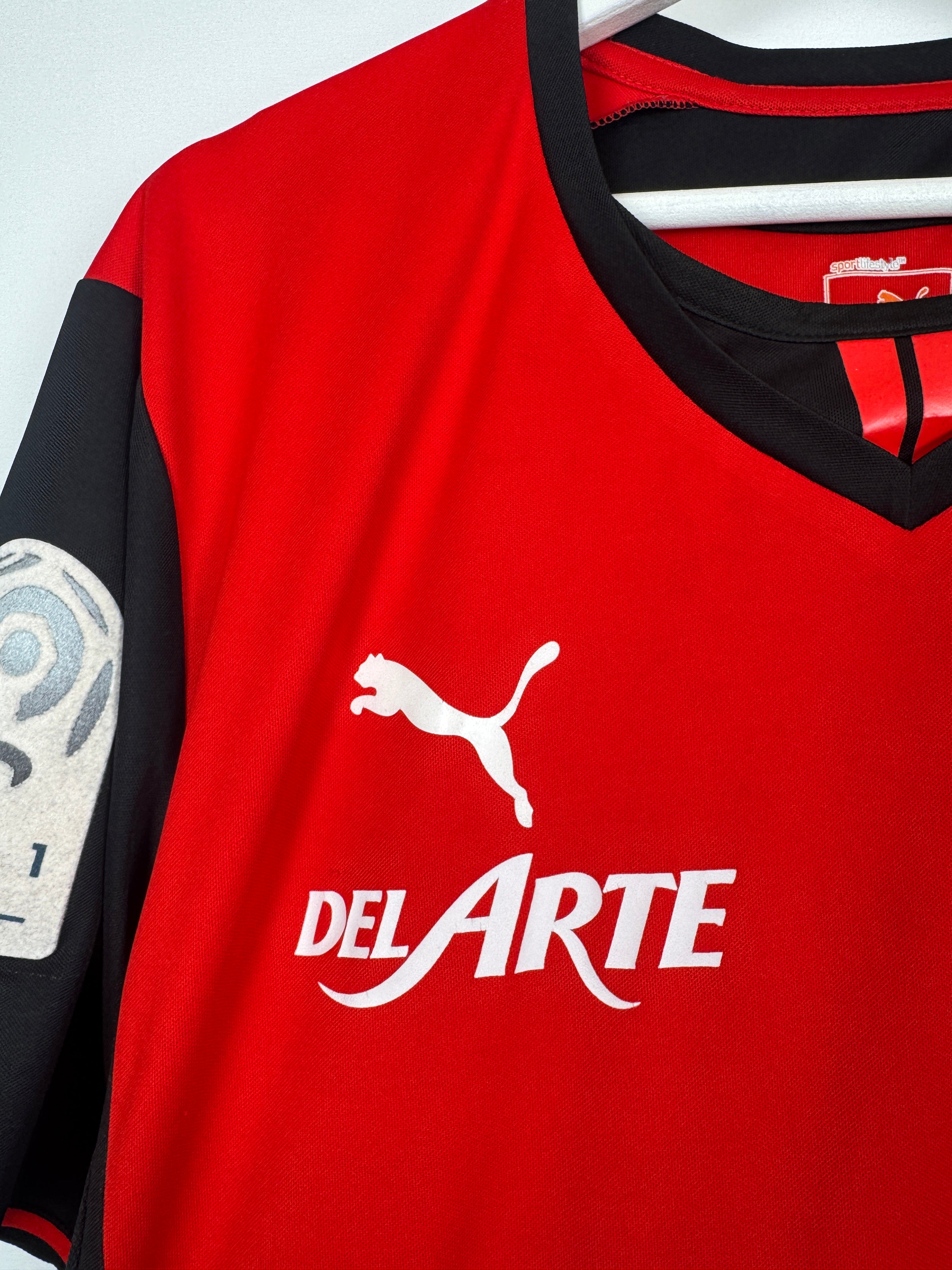 STADE RENNAIS FOOTBALL SHIRT 2013/2014 HOME MATCH WORN SHIRT - KADIR #10 (XL)