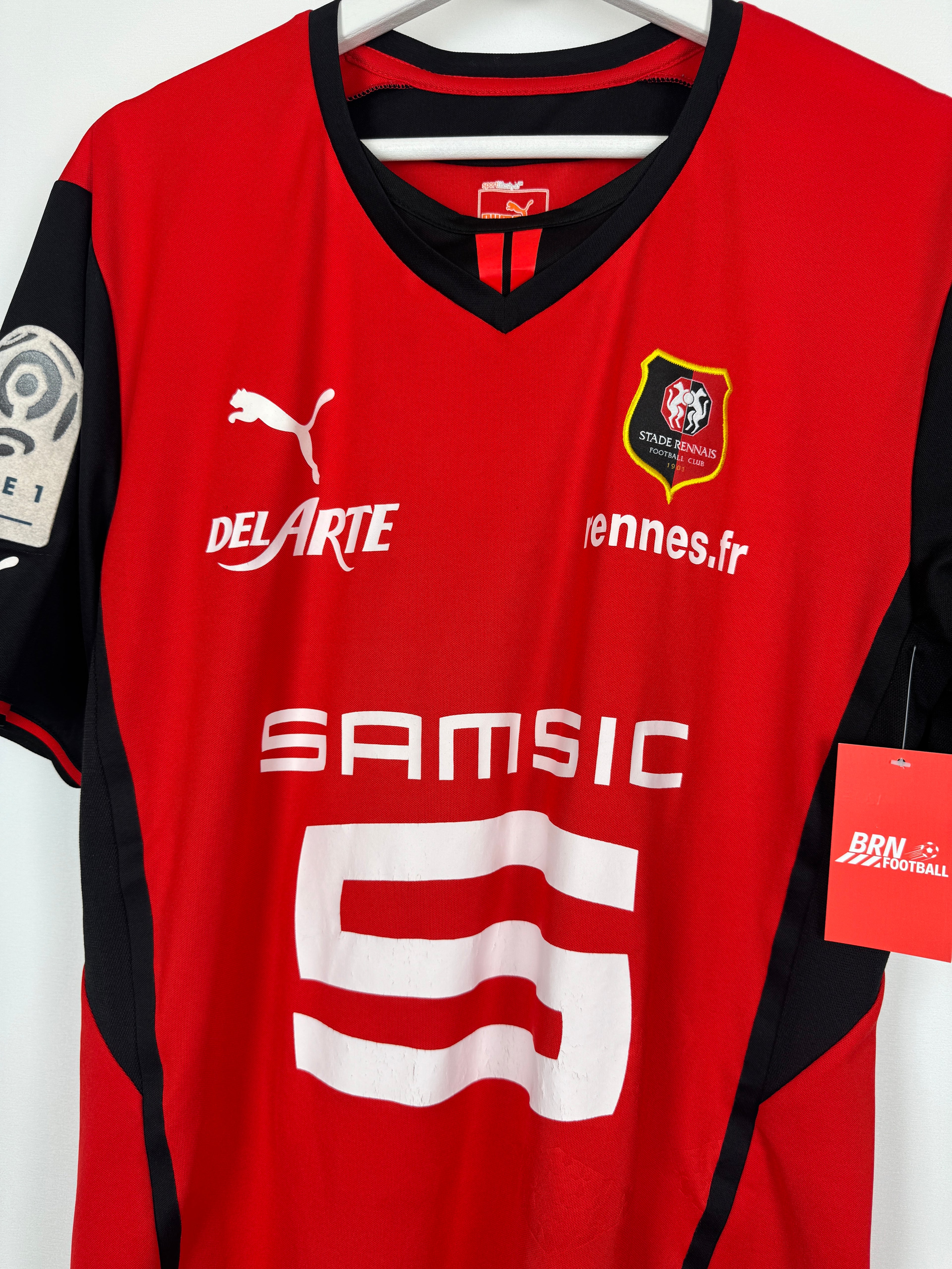 STADE RENNAIS FOOTBALL SHIRT 2013/2014 HOME MATCH WORN SHIRT - KADIR #10 (XL)