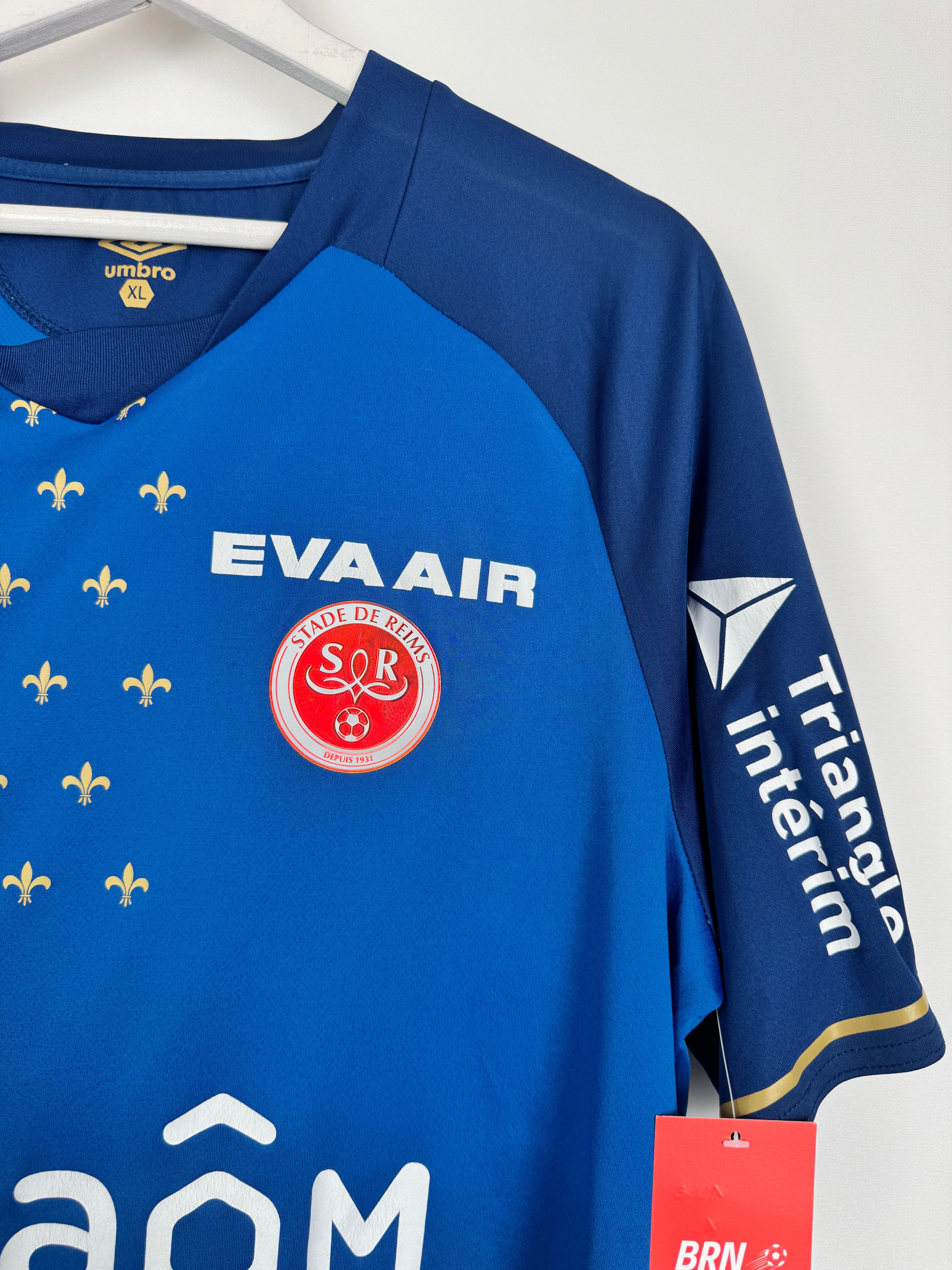 STADE DE REIMS 2019/2020 MATCH WORN FOOTBALL SHIRT - RAJKOVIC #1 (XL)