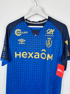 STADE DE REIMS 2021/2022 AWAY LGBT MATCH WORN FOOTBALL SHIRT - LOPY #26 (L)