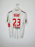 STADE BRESTOIS 2012/2013 HOME MATCH WORN FOOTBALL SHIRT - BIGNÉ #23 (M)