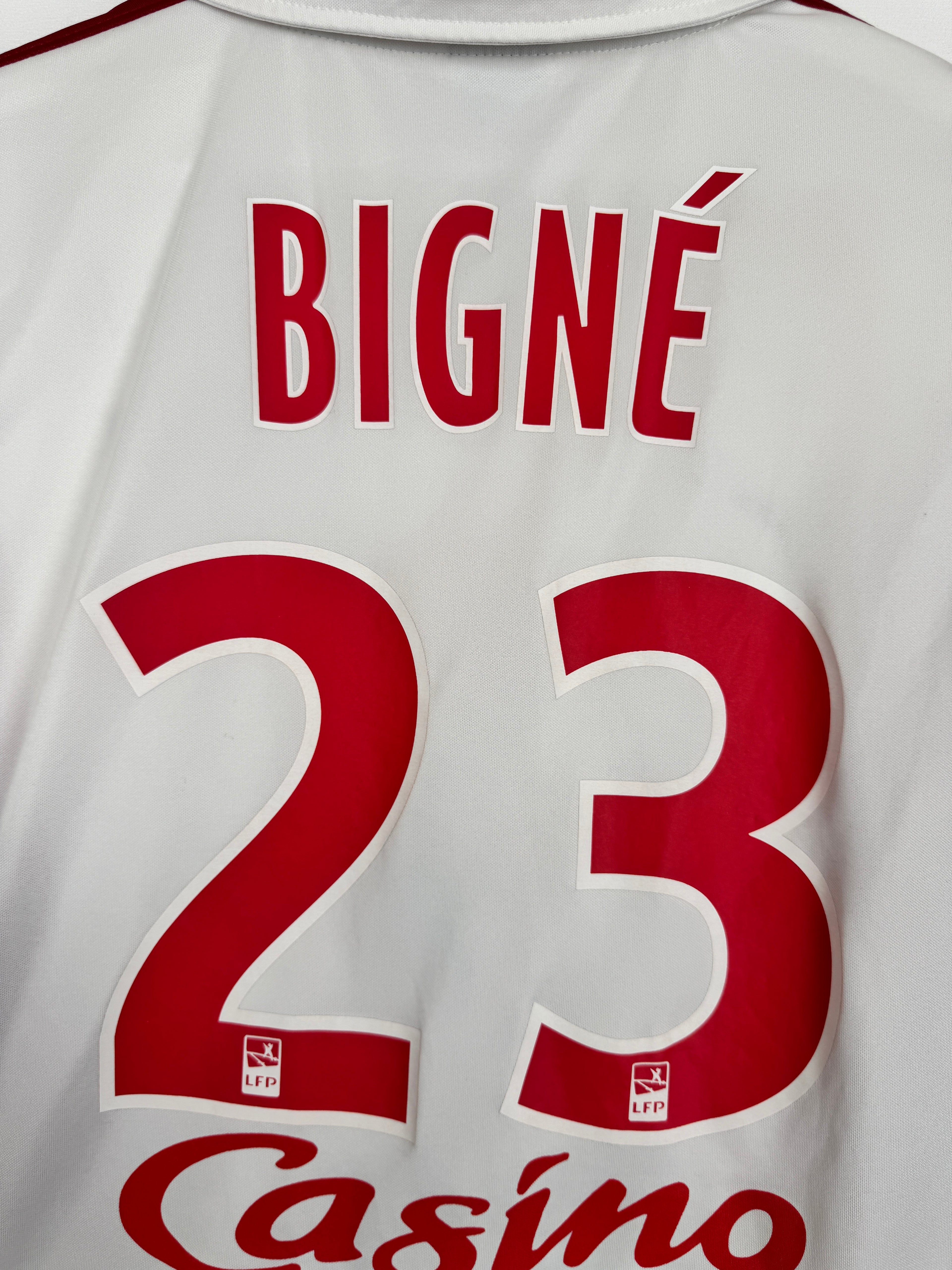 STADE BRESTOIS 2012/2013 HOME MATCH WORN FOOTBALL SHIRT - BIGNÉ #23 (M)