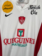 STADE BRESTOIS 2012/2013 HOME MATCH WORN FOOTBALL SHIRT - BIGNÉ #23 (M)