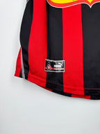 NICE 2003/2004 HOME MATCH WORN FOOTBALL SHIRT - LASLANDES #9 (XL)