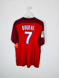 LILLE 2015/2016 HOME FOOTBALL JERSEY - BOUFAL #7 (XL)
