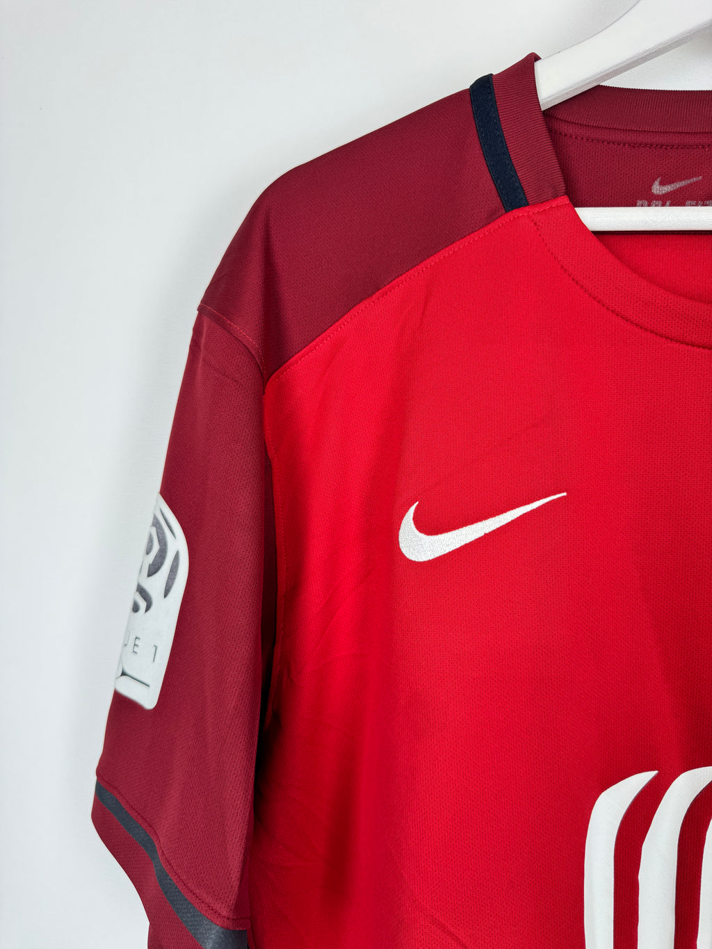 LILLE 2015/2016 HOME FOOTBALL JERSEY - BOUFAL #7 (XL)