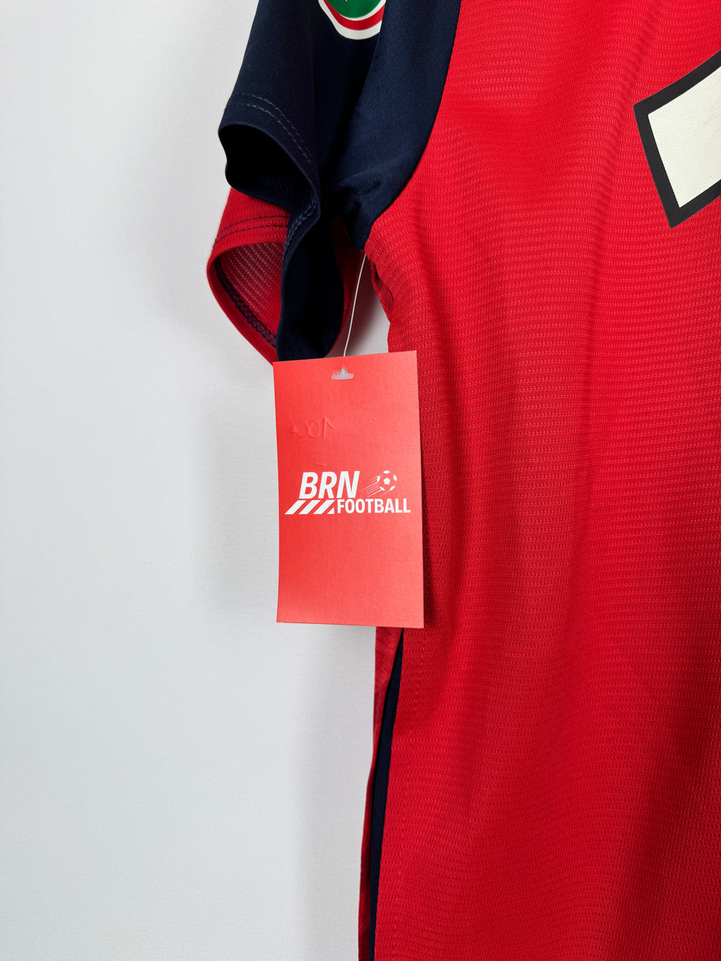 LILLE 2018/2019 HOME FRENCH CUP MATCH WORN FOOTBALL SHIRT - DUFOUR #12 (S/36)