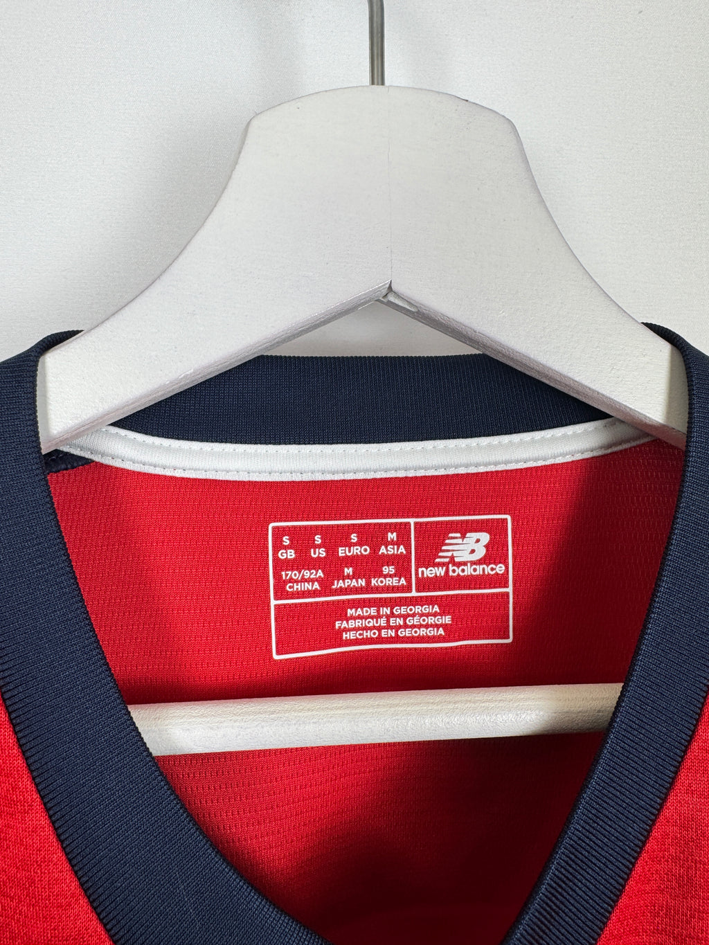 LILLE 2018/2019 HOME FRENCH CUP MATCH WORN FOOTBALL SHIRT - DUFOUR #12 (S/36)