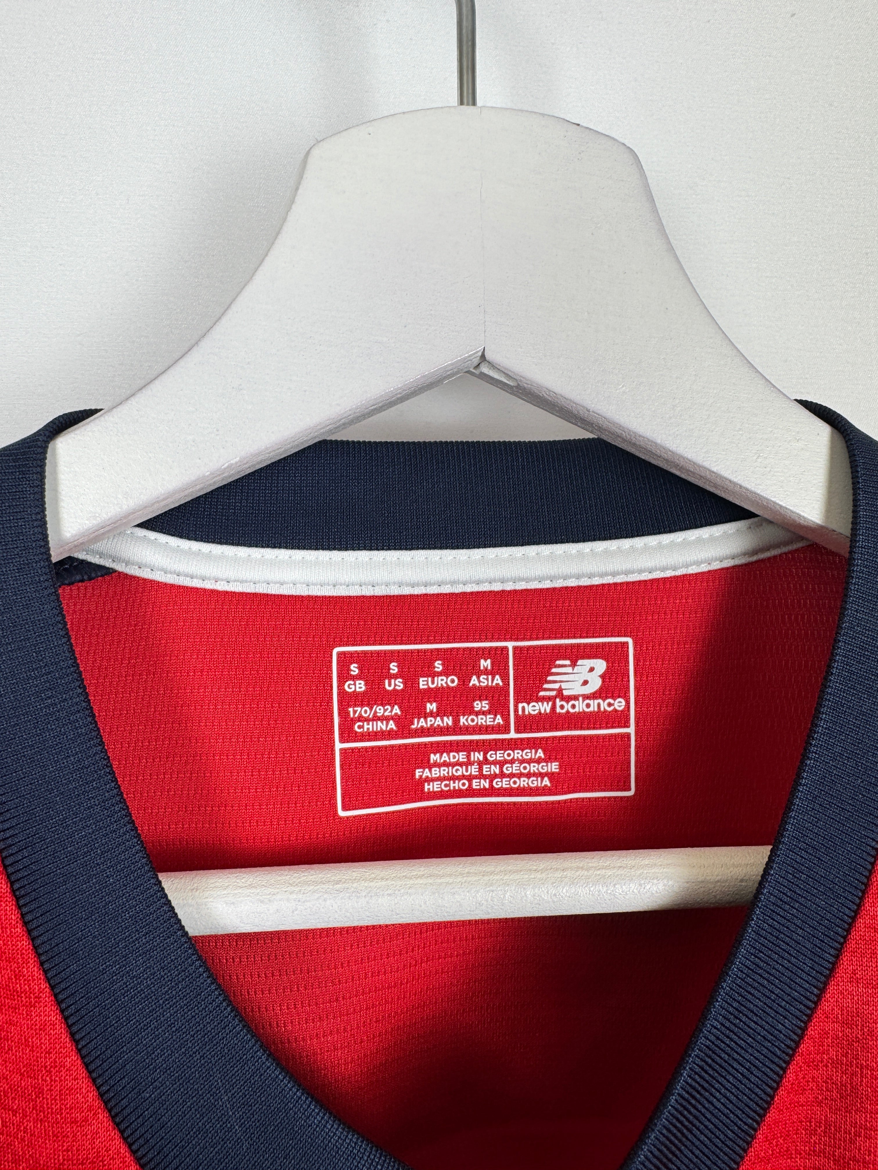 LILLE 2018/2019 HOME FRENCH CUP MATCH WORN FOOTBALL SHIRT - DUFOUR #12 (S/36)
