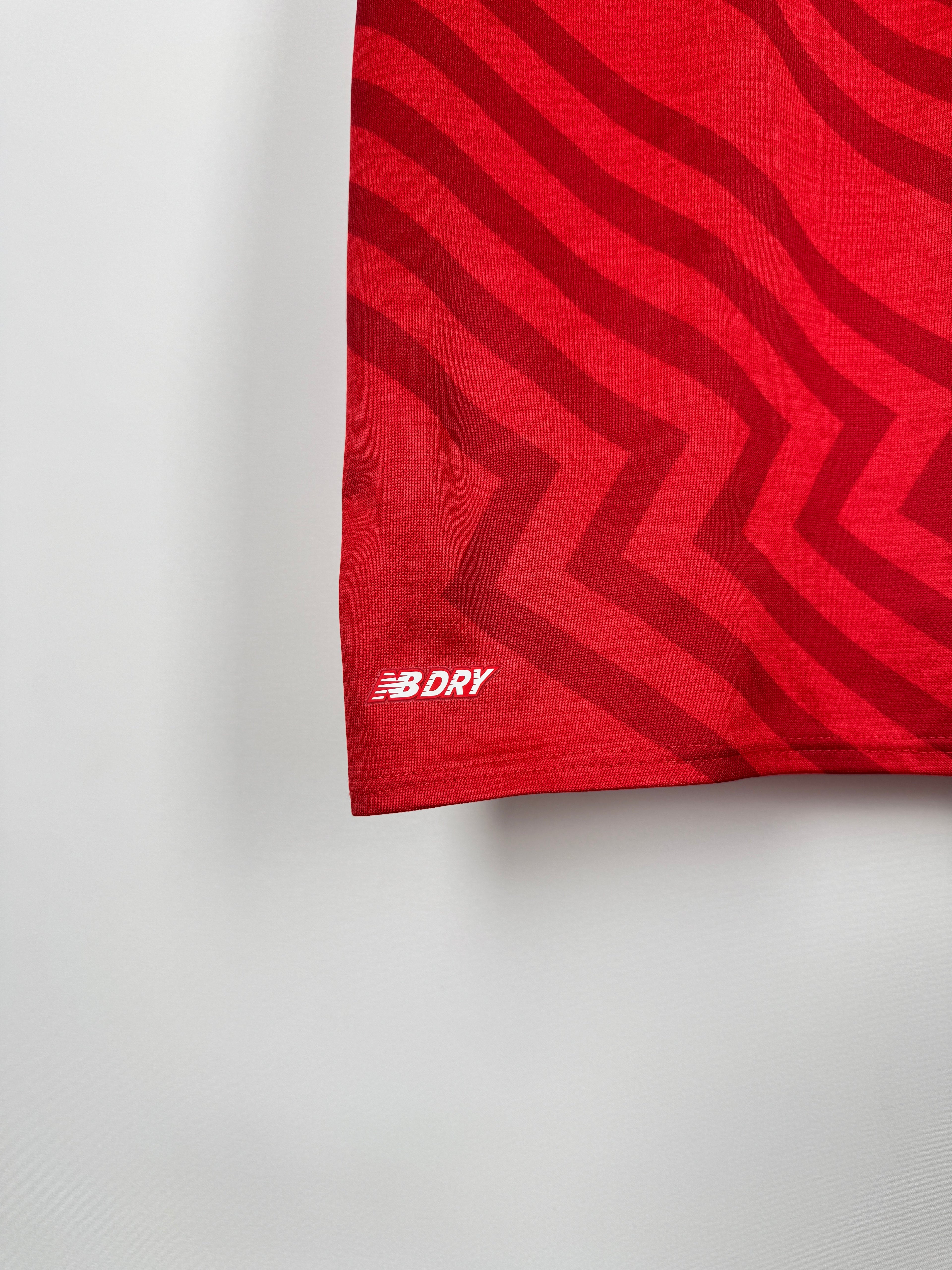 LILLE 2018/2019 HOME FRENCH CUP MATCH WORN FOOTBALL SHIRT - DUFOUR #12 (S/36)