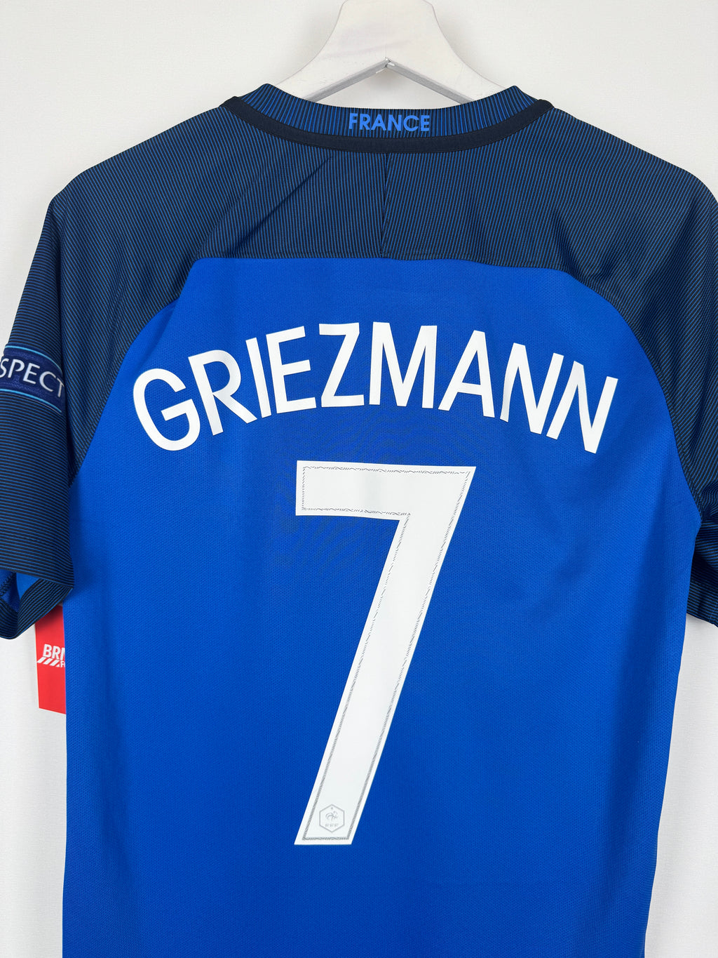 FRANCE NATIONAL FOOTBALL TEAM 2016 HOME JERSEY - GRIEZMANN #7 EURO FINAL (S)