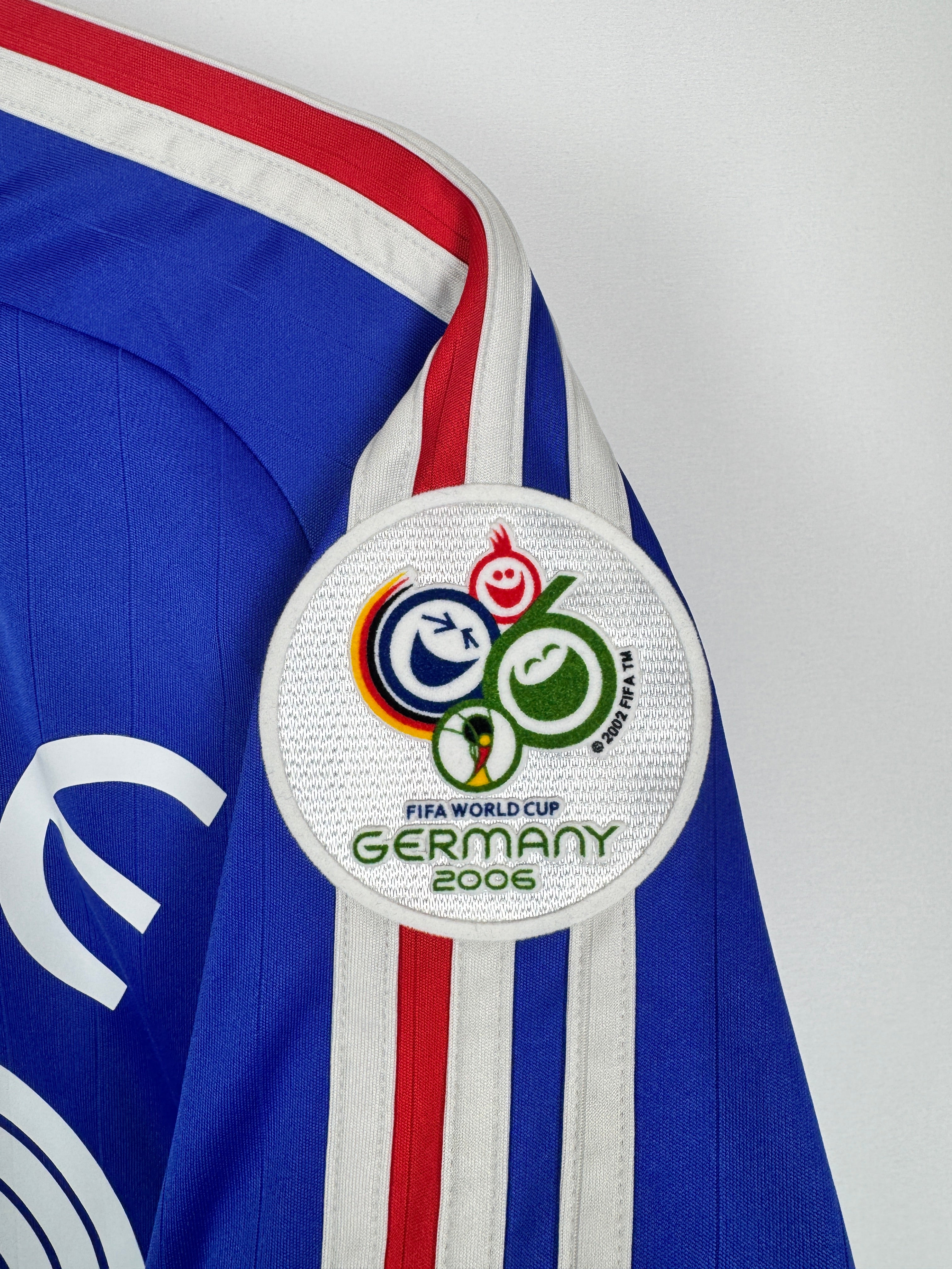 CAMISETA DE FÚTBOL SELECCIÓN FRANCESA 2006 LOCAL - ZIDANE #10 (S)