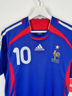 CAMISETA DE FÚTBOL SELECCIÓN FRANCESA 2006 LOCAL - ZIDANE #10 (S)