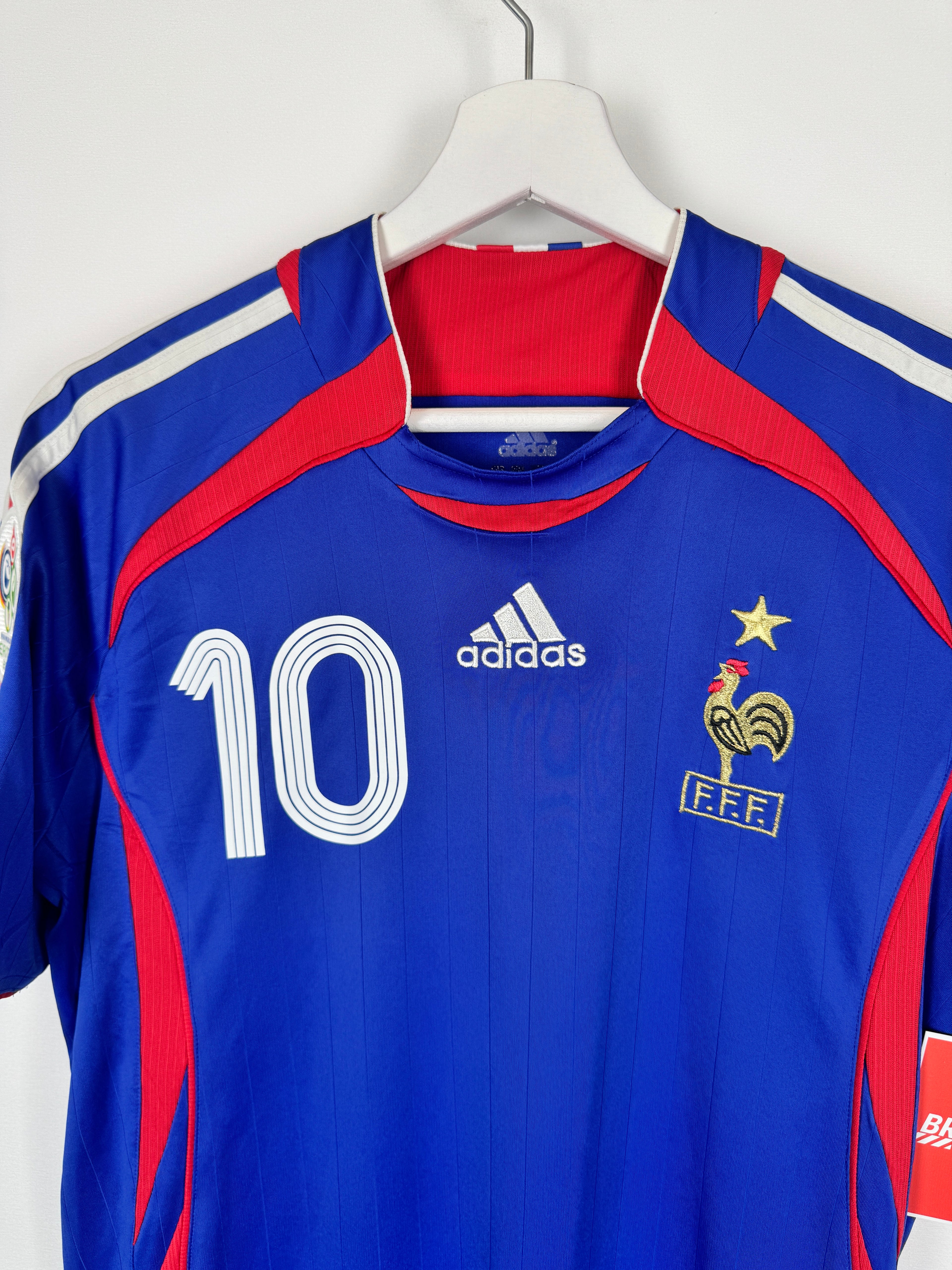 CAMISETA DE FÚTBOL SELECCIÓN FRANCESA 2006 LOCAL - ZIDANE #10 (S)