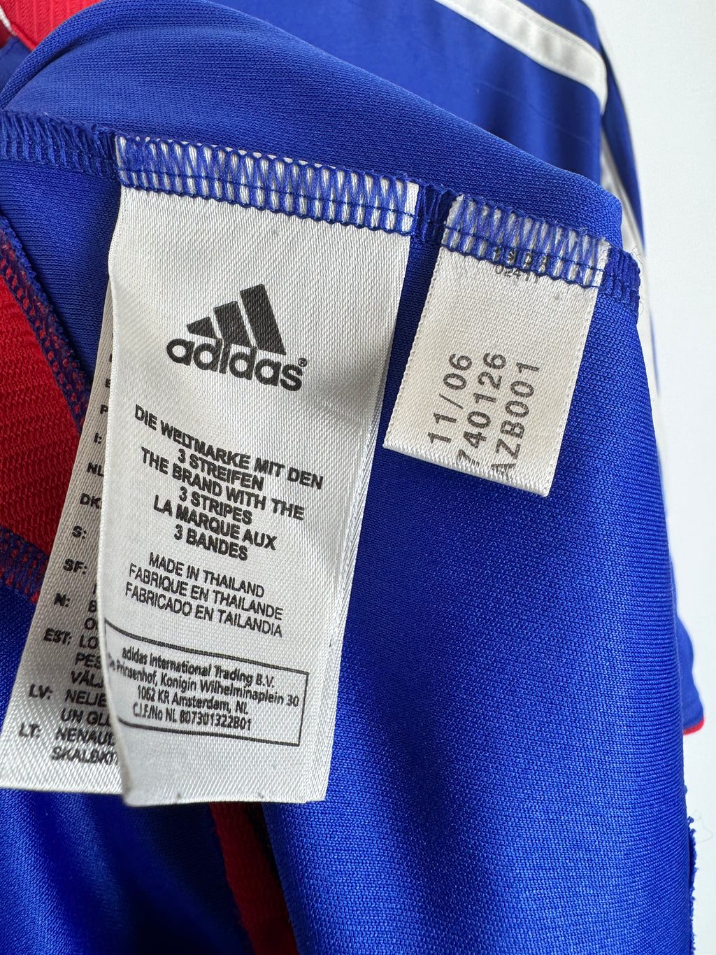 CAMISETA DE FÚTBOL SELECCIÓN FRANCESA 2006 LOCAL - ZIDANE #10 (S)