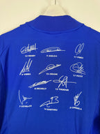CAMISETA DE FÚTBOL SELECCIÓN DE FRANCIA 2002 LOCAL DEDICADA / FIRMADA (XL)