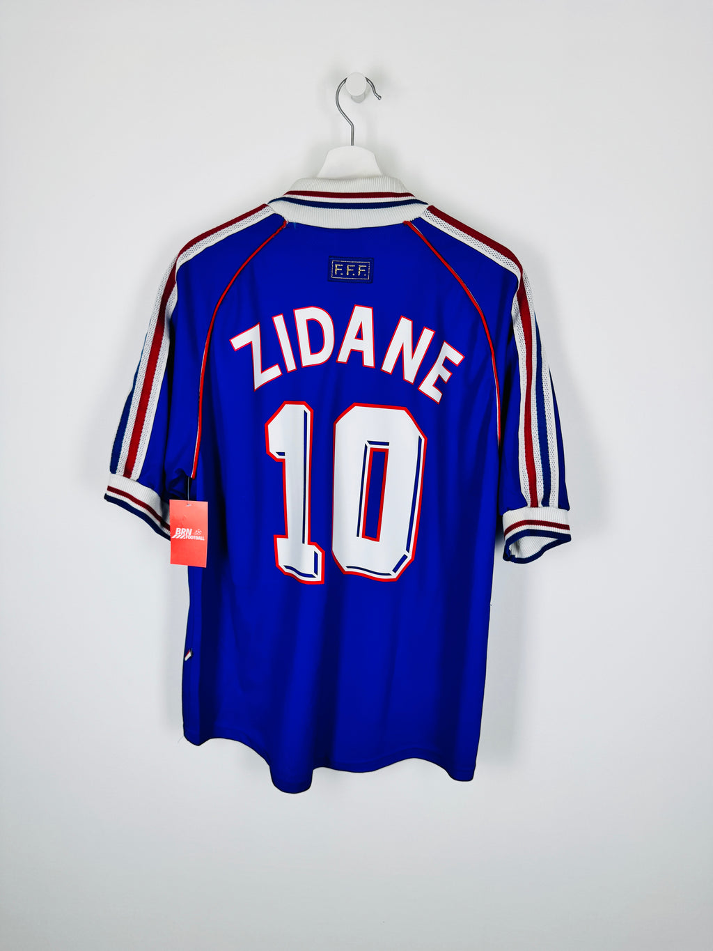 1998 FRANCE NATIONAL FOOTBALL TEAM HOME JERSEY - ZIDANE #10 (XL)