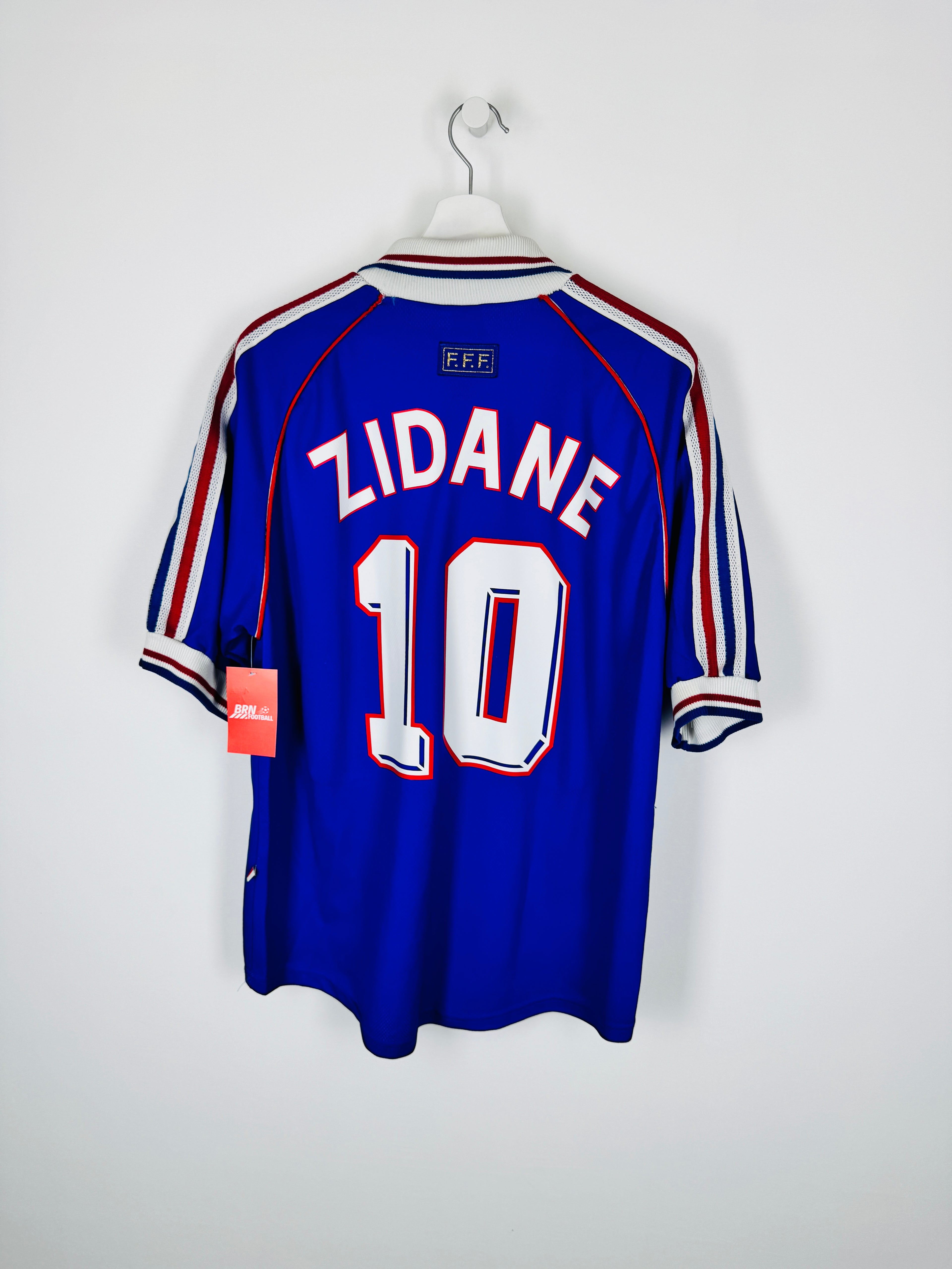 CAMISETA DE FÚTBOL SELECCIÓN DE FRANCIA 1998 LOCAL - ZIDANE #10 (XL)