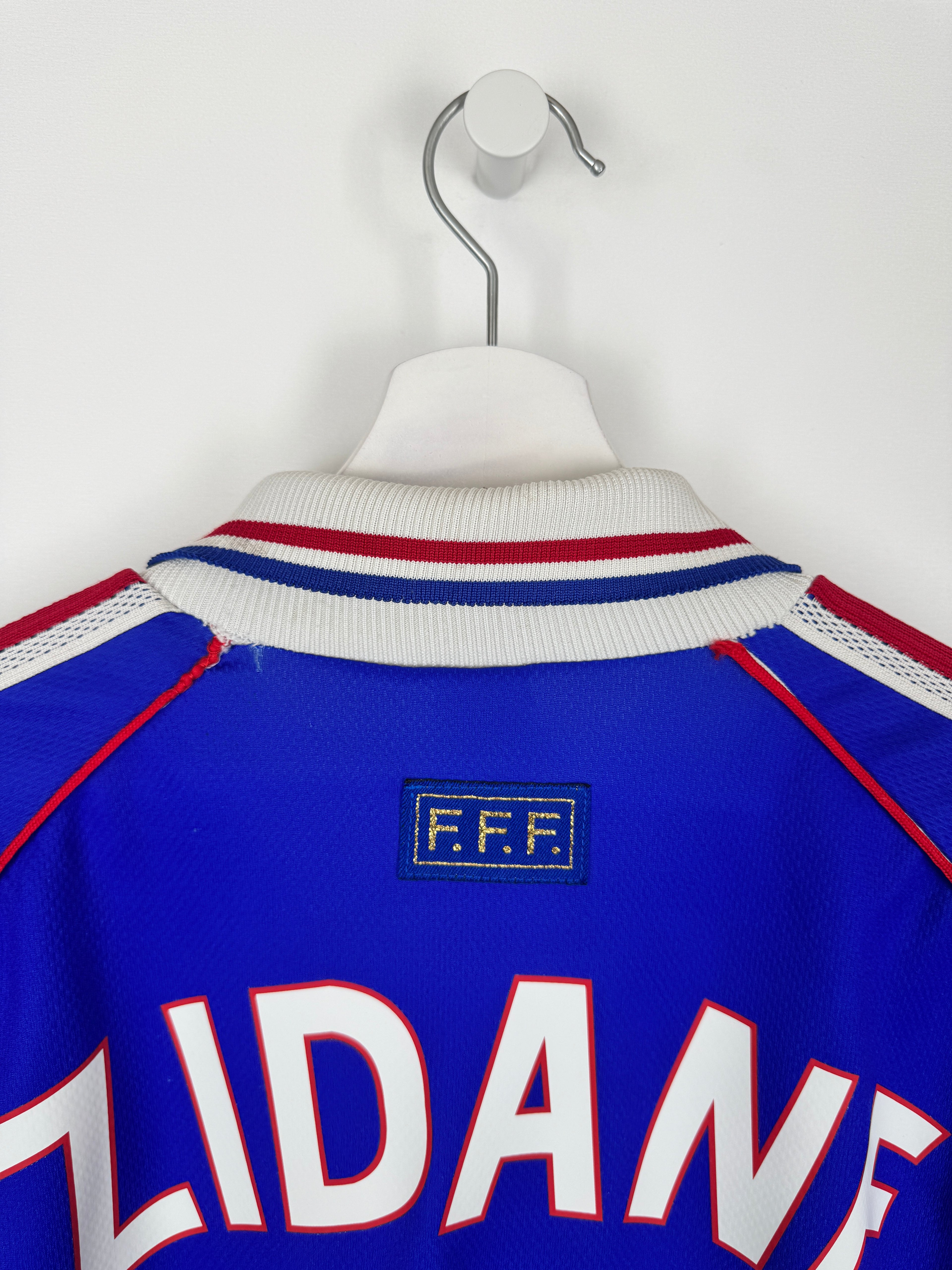 CAMISETA DE FÚTBOL SELECCIÓN DE FRANCIA 1998 LOCAL - ZIDANE #10 (XL)