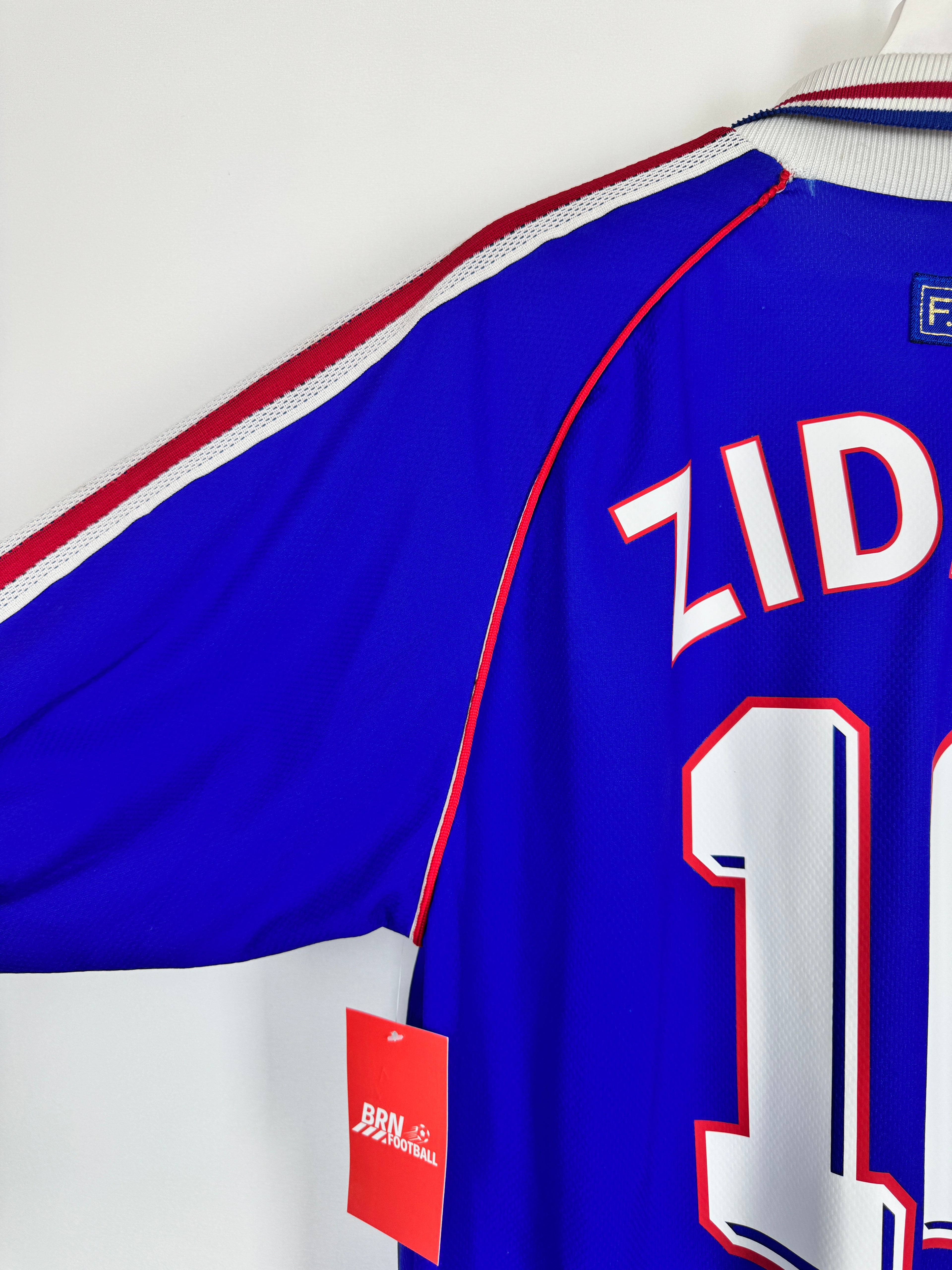 1998 FRANCE NATIONAL FOOTBALL TEAM HOME JERSEY - ZIDANE #10 (XL)