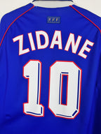 1998 FRANCE NATIONAL FOOTBALL TEAM HOME JERSEY - ZIDANE #10 (XL)