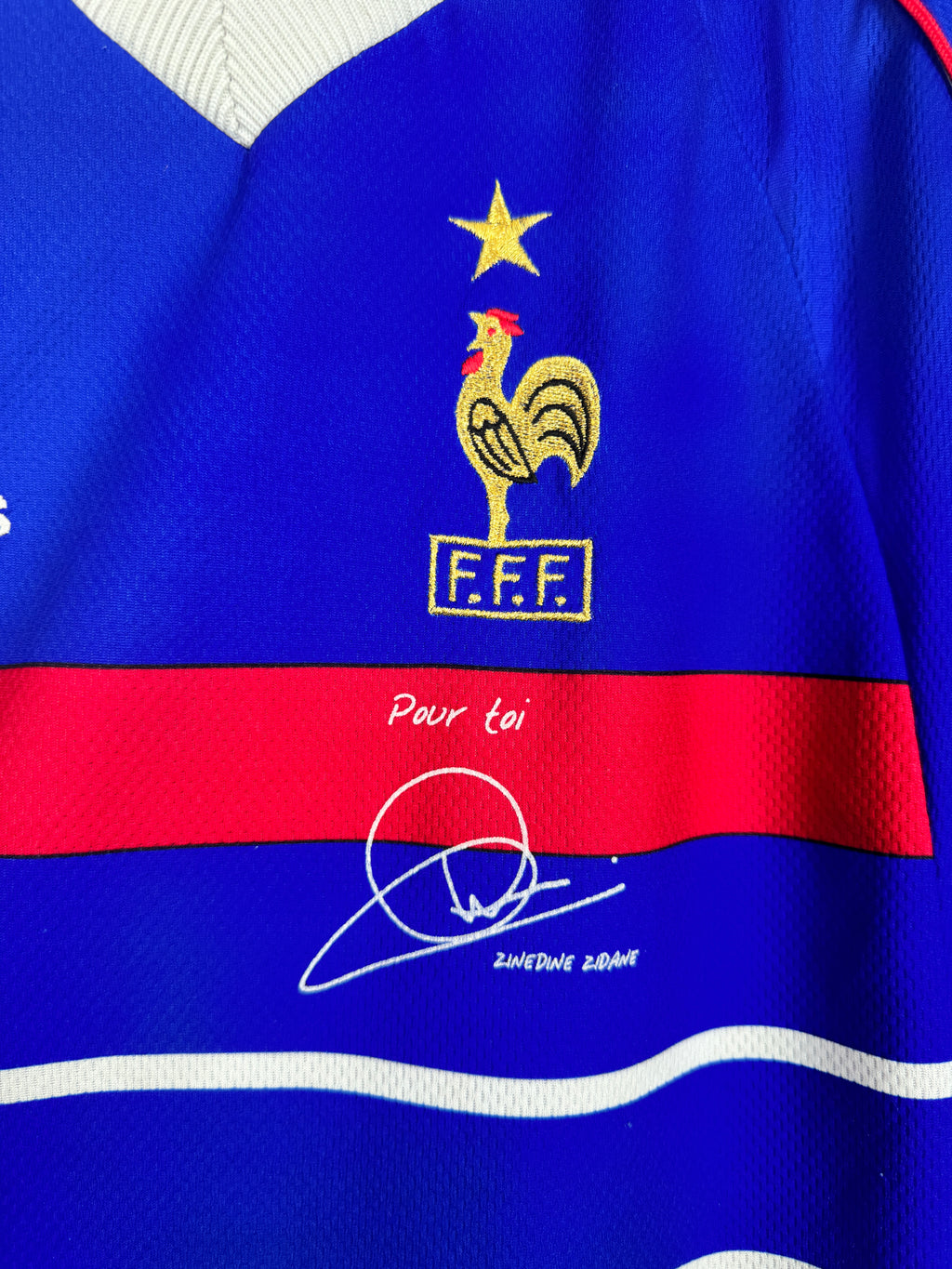 1998 FRANCE NATIONAL FOOTBALL TEAM HOME JERSEY - ZIDANE #10 (XL)