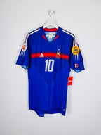 MAILLOT DE FOOTBALL ÉQUIPE DE FRANCE 2004 DOMICILE - ZINÉDINE ZIDANE #10 (M)
