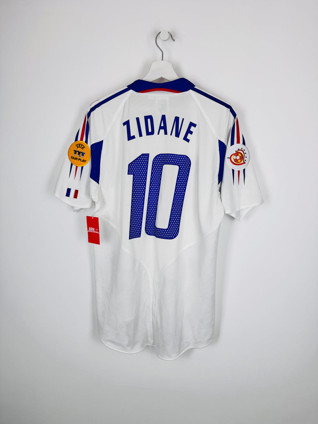 MAILLOT DE FOOTBALL ÉQUIPE DE FRANCE 2004 EXTÉRIEUR - ZINÉDINE ZIDANE #10 (M)