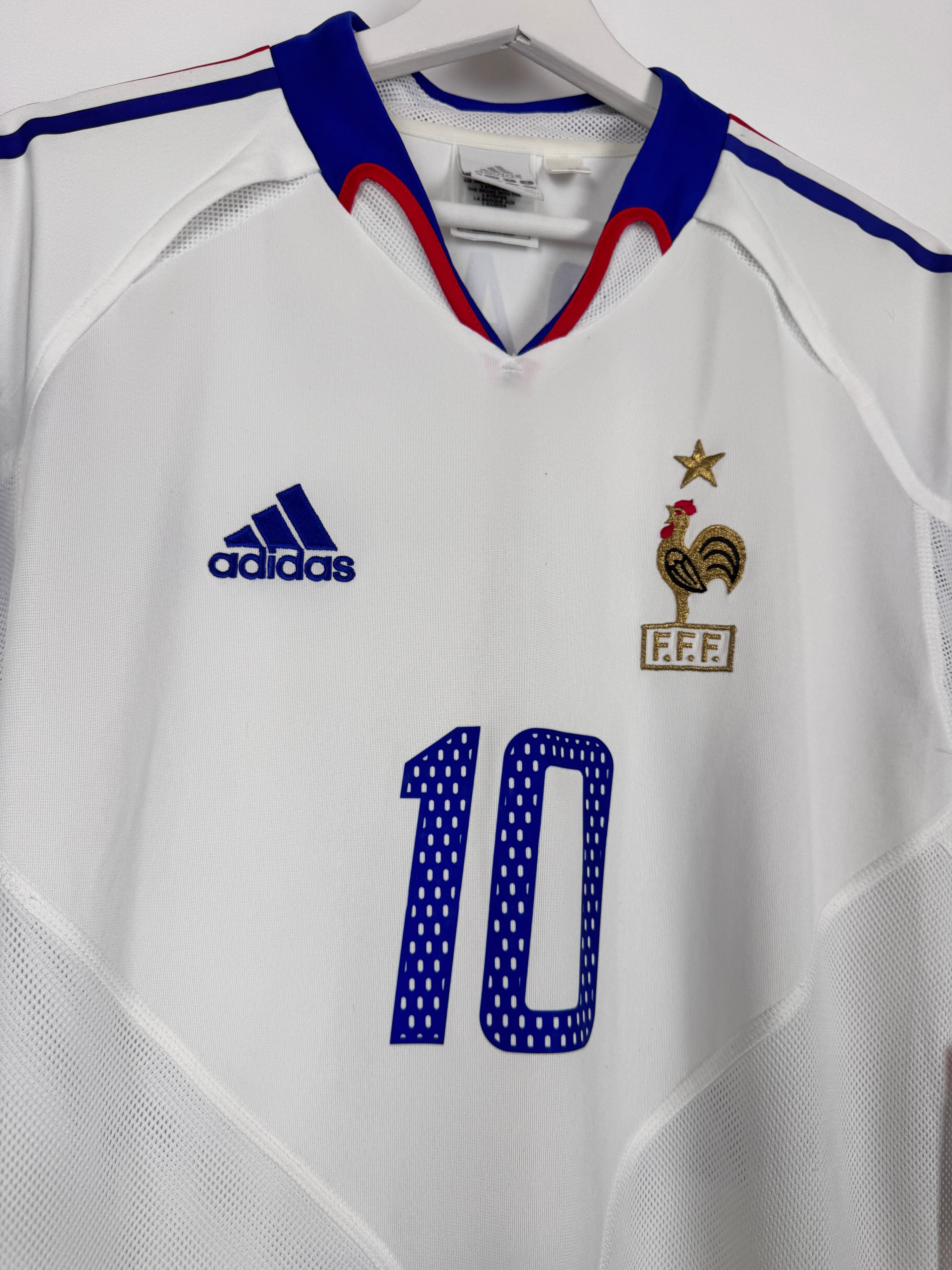 MAILLOT DE FOOTBALL ÉQUIPE DE FRANCE 2004 EXTÉRIEUR - ZINÉDINE ZIDANE #10 (M)