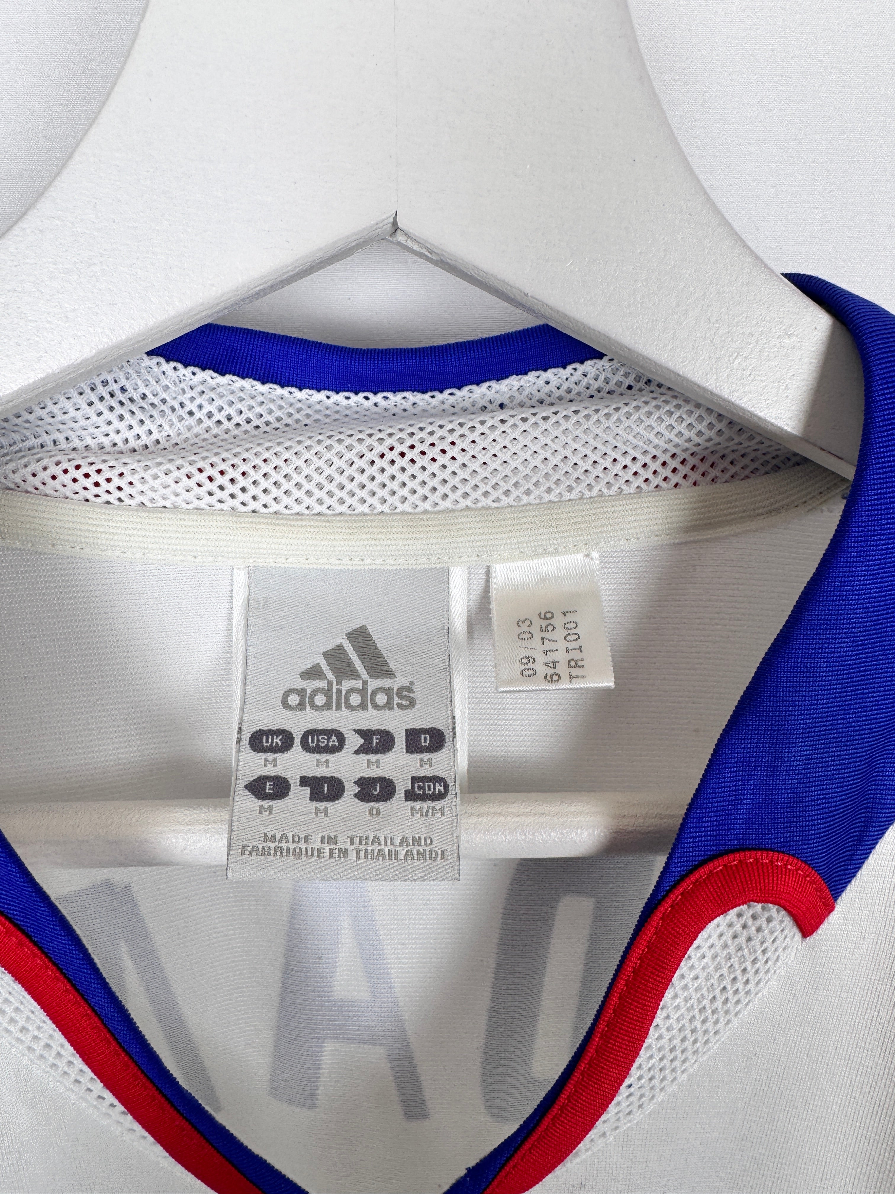MAILLOT DE FOOTBALL ÉQUIPE DE FRANCE 2004 EXTÉRIEUR - ZINÉDINE ZIDANE #10 (M)