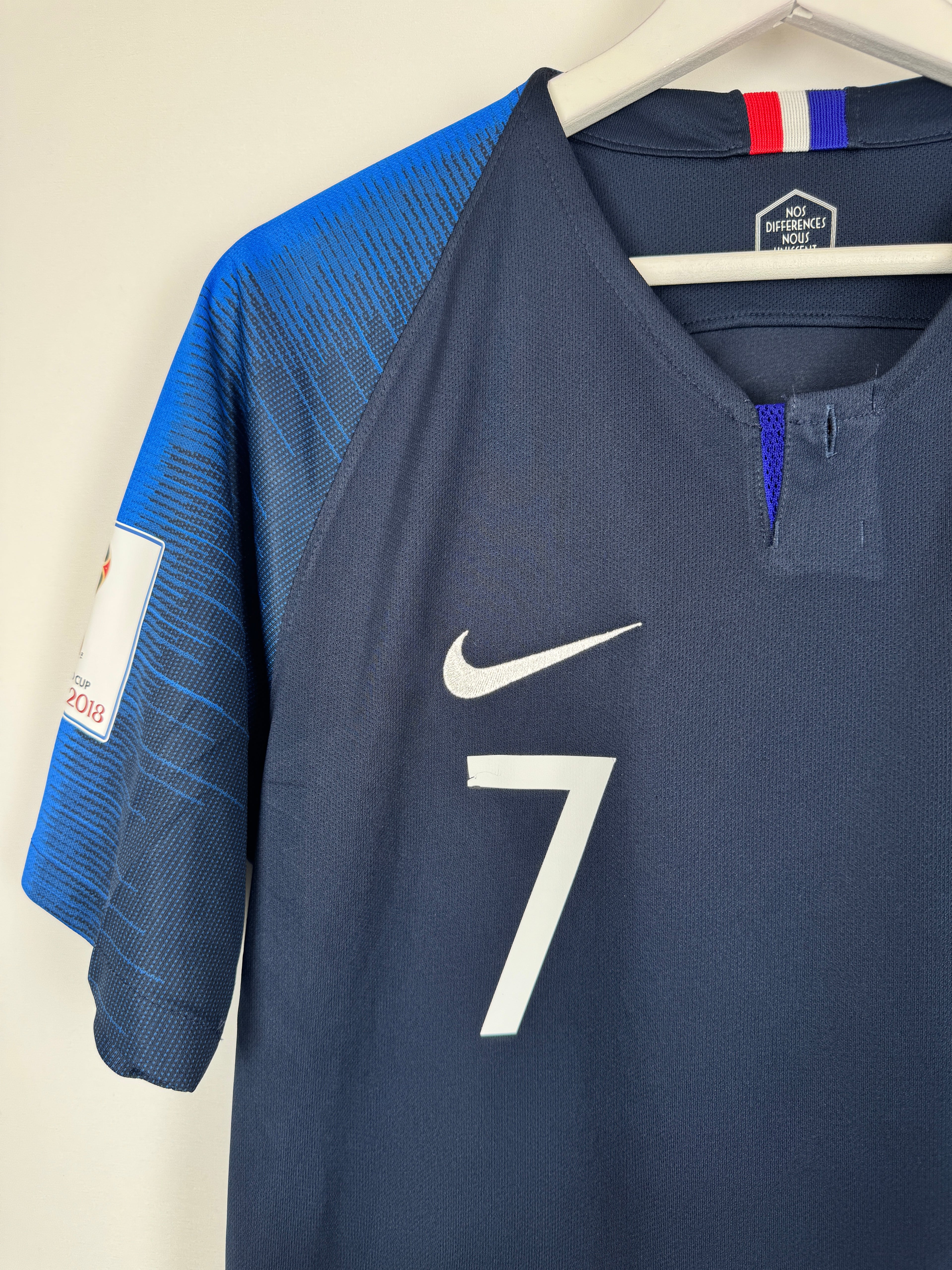 FRANCE 2018 HOME FOOTBALL JERSEY - GRIEZMANN #7 (S)