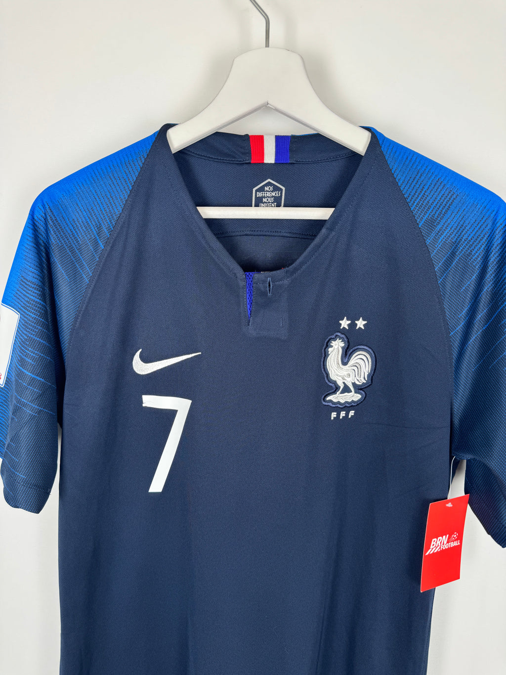 FRANCE 2018 HOME FOOTBALL JERSEY - GRIEZMANN #7 (S)