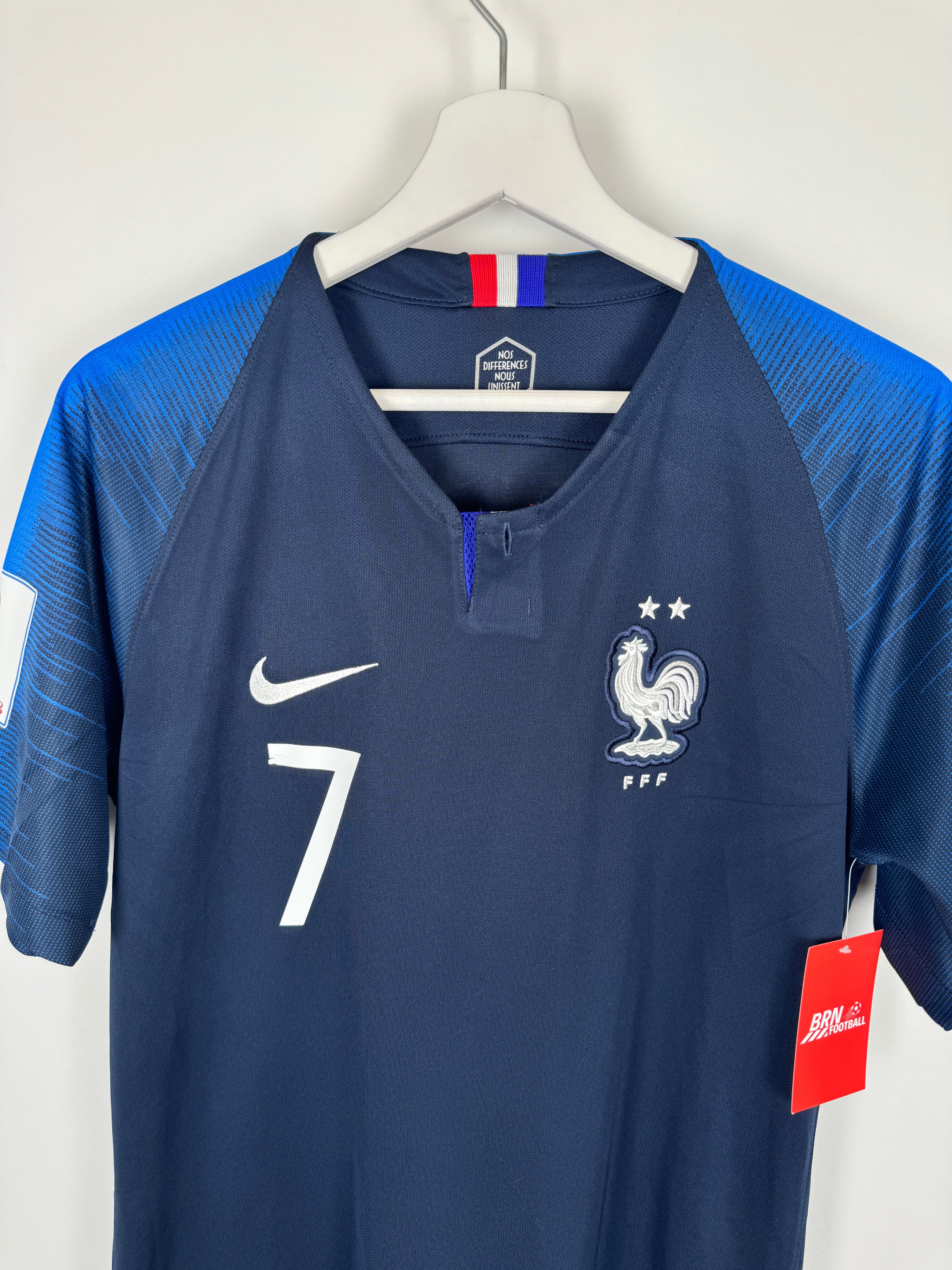 FRANCE 2018 HOME FOOTBALL JERSEY - GRIEZMANN #7 (S)