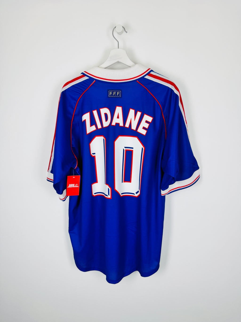 CAMISETA DE FÚTBOL SELECCIÓN DE FRANCIA 1998 LOCAL - ZIDANE #10 (XL)
